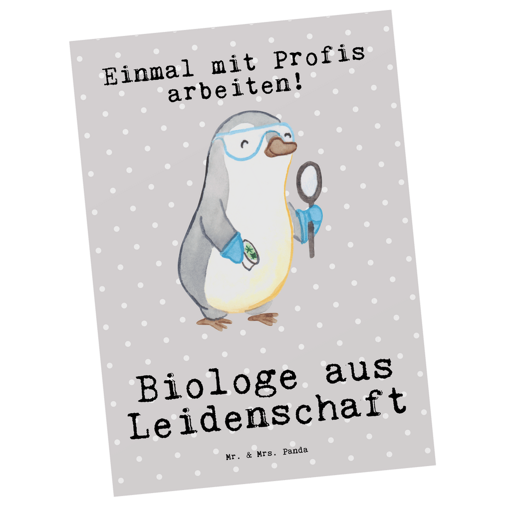 Postkarte Biologe aus Leidenschaft Geschenkkarte, Grußkarte, Karte, Einladung, Ansichtskarte, Geburtstagskarte, Einladungskarte, Dankeskarte, Beruf, Ausbildung, Jubiläum, Abschied, Rente, Kollege, Kollegin, Geschenk, Schenken, Arbeitskollege, Mitarbeiter, Firma, Danke, Dankeschön, Biologe, Biologie, Naturwissenschaftler, Labor, Studium, Bachelor, Master