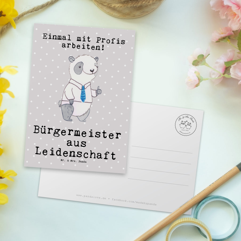 Postkarte Bürgermeister aus Leidenschaft Geschenkkarte, Grußkarte, Karte, Einladung, Ansichtskarte, Geburtstagskarte, Einladungskarte, Dankeskarte, Beruf, Ausbildung, Jubiläum, Abschied, Rente, Kollege, Kollegin, Geschenk, Schenken, Arbeitskollege, Mitarbeiter, Firma, Danke, Dankeschön, Bürgermeister Geschenk zum Amtsantritt, Amtseinführung, Bürgermeisterwahl, Stadt, Gemeinde, Wahlen, Oberbürgermeister, Rathaus