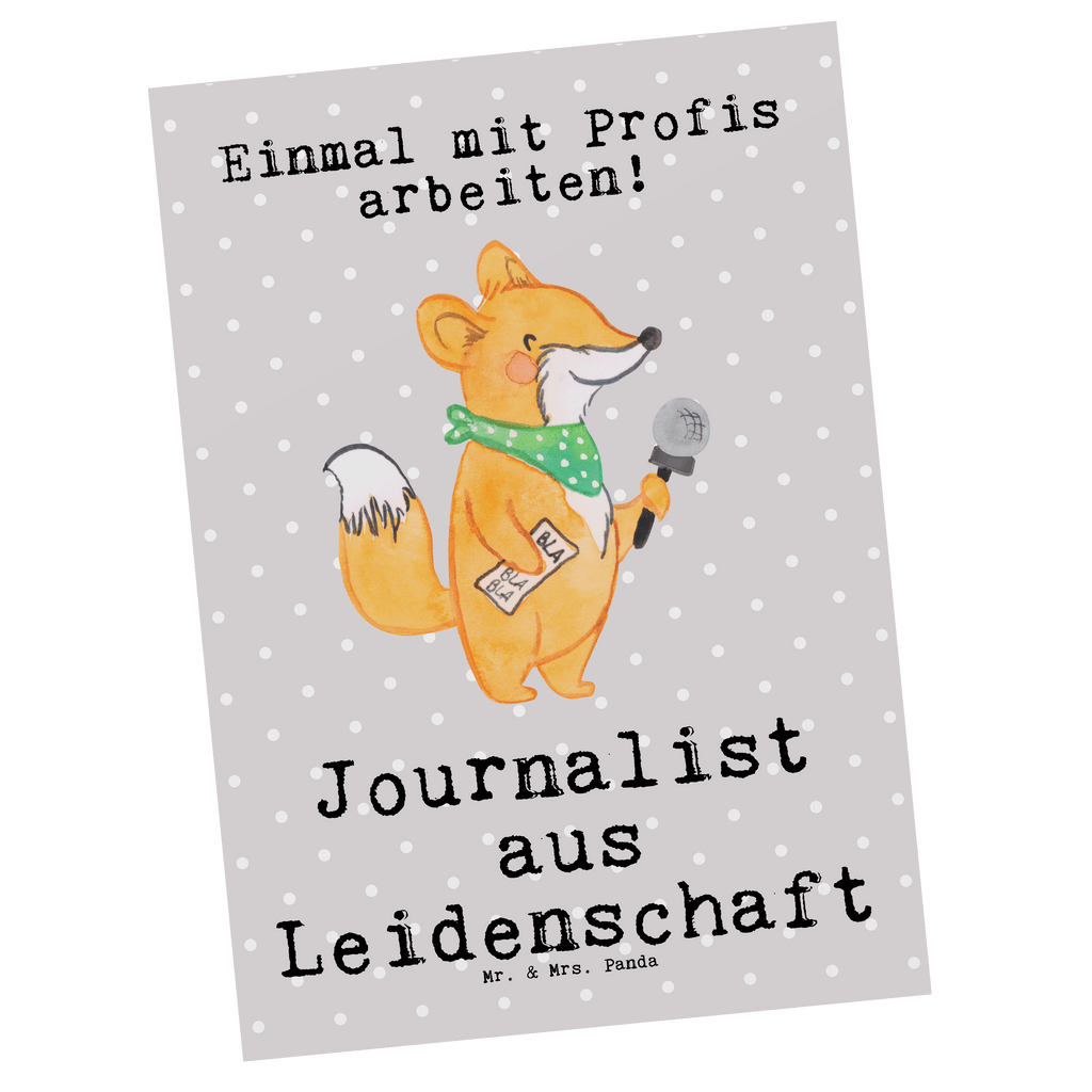Postkarte Journalist aus Leidenschaft Geschenkkarte, Grußkarte, Karte, Einladung, Ansichtskarte, Geburtstagskarte, Einladungskarte, Dankeskarte, Beruf, Ausbildung, Jubiläum, Abschied, Rente, Kollege, Kollegin, Geschenk, Schenken, Arbeitskollege, Mitarbeiter, Firma, Danke, Dankeschön, Journalist, Reporter, Redakteur, Pressebüro, Studium