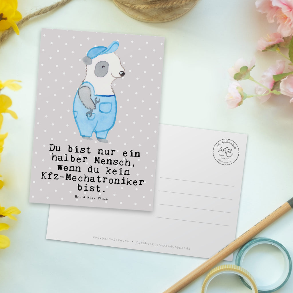 Postkarte Kfz-Mechatroniker mit Herz Geschenkkarte, Grußkarte, Karte, Einladung, Ansichtskarte, Geburtstagskarte, Einladungskarte, Dankeskarte, Beruf, Ausbildung, Jubiläum, Abschied, Rente, Kollege, Kollegin, Geschenk, Schenken, Arbeitskollege, Mitarbeiter, Firma, Danke, Dankeschön, Kfz-Mechatroniker, Kraftfahrzeugmechaniker, Meister, Gesellenprüfung
