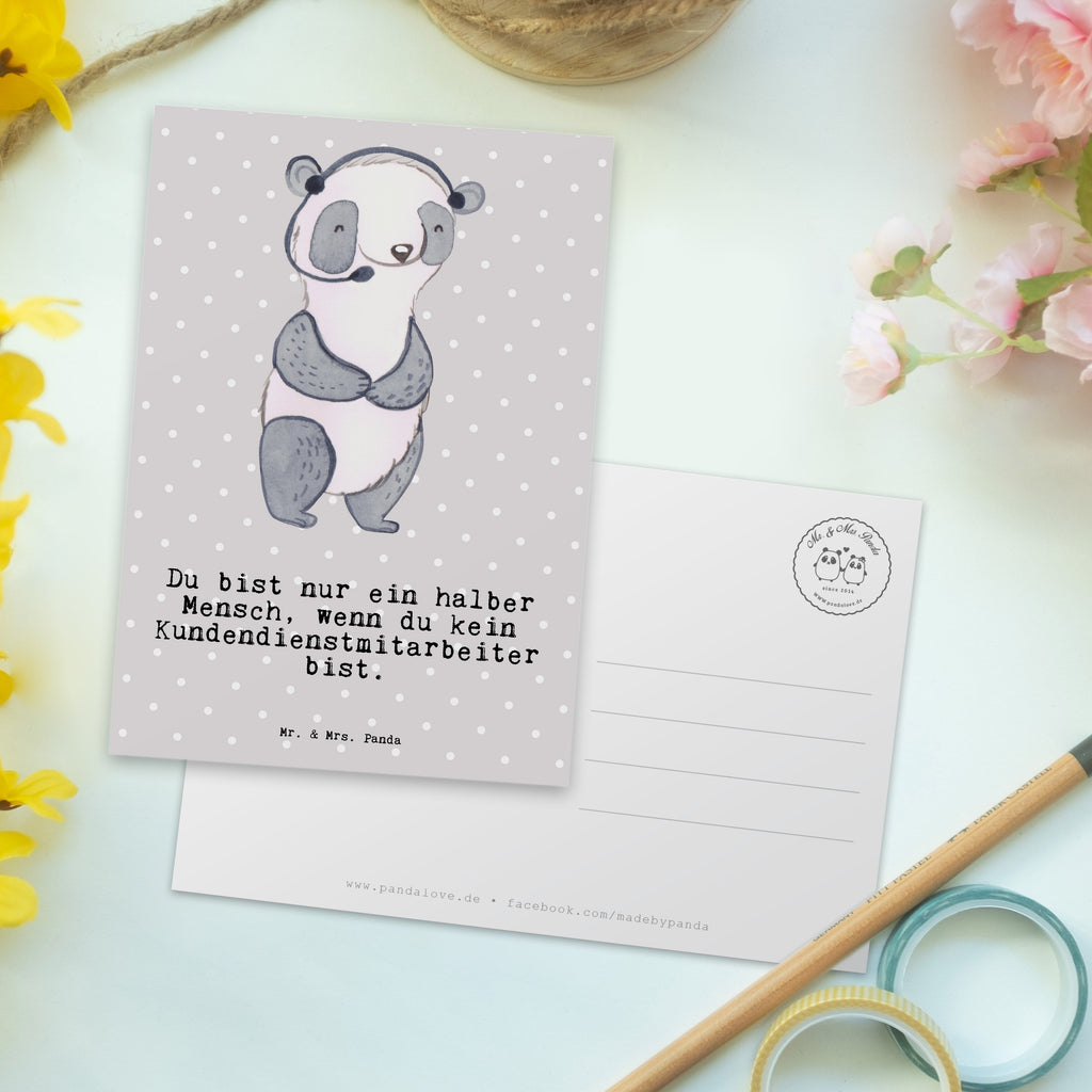 Postkarte Kundendienstmitarbeiter mit Herz Geschenkkarte, Grußkarte, Karte, Einladung, Ansichtskarte, Geburtstagskarte, Einladungskarte, Beruf, Ausbildung, Jubiläum, Abschied, Rente, Kollege, Kollegin, Geschenk, Schenken, Arbeitskollege, Mitarbeiter, Firma, Danke, Dankeschön, Kundendienstmitarbeiter, Callcenteragent, customer service, backoffice mitarbeiter