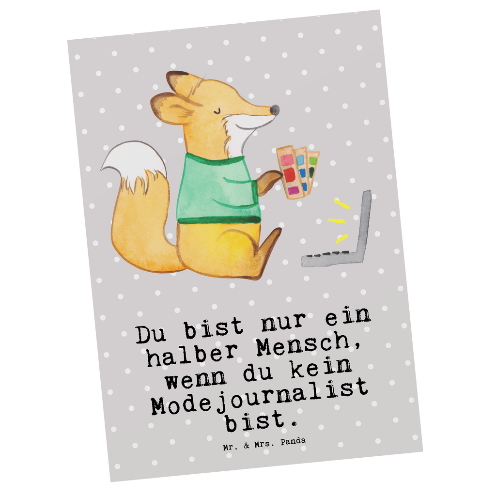 Postkarte Modejournalist mit Herz Geschenkkarte, Grußkarte, Karte, Einladung, Ansichtskarte, Geburtstagskarte, Einladungskarte, Dankeskarte, Beruf, Ausbildung, Jubiläum, Abschied, Rente, Kollege, Kollegin, Geschenk, Schenken, Arbeitskollege, Mitarbeiter, Firma, Danke, Dankeschön, Modejournalist, Journalist, Reporter, Redakteur, Pressebüro, Studium