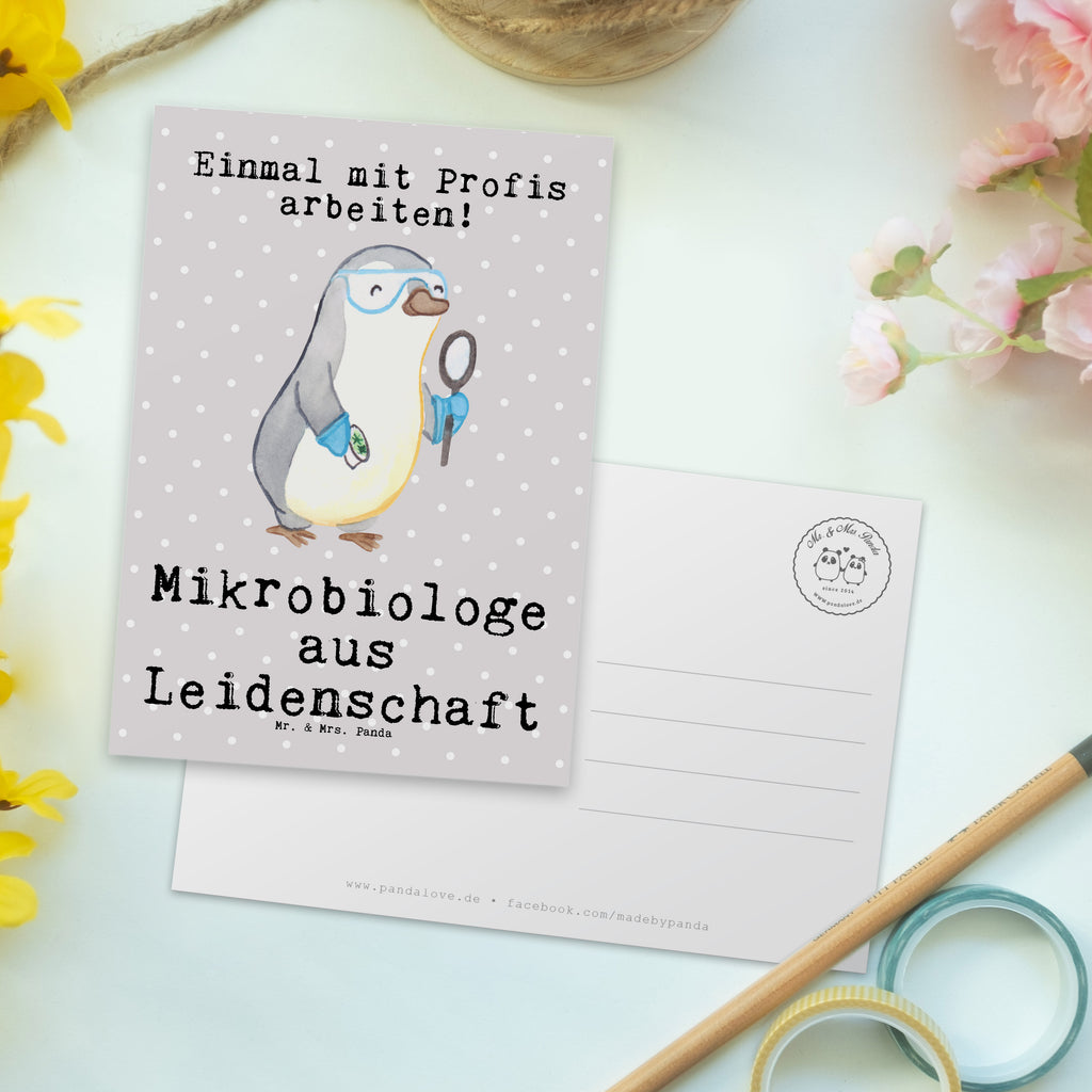 Postkarte Mikrobiologe aus Leidenschaft Geschenkkarte, Grußkarte, Karte, Einladung, Ansichtskarte, Geburtstagskarte, Einladungskarte, Beruf, Ausbildung, Jubiläum, Abschied, Rente, Kollege, Kollegin, Geschenk, Schenken, Arbeitskollege, Mitarbeiter, Firma, Danke, Dankeschön, Mikrobiologe, Naturwissenschaftler, Labor, Forschung