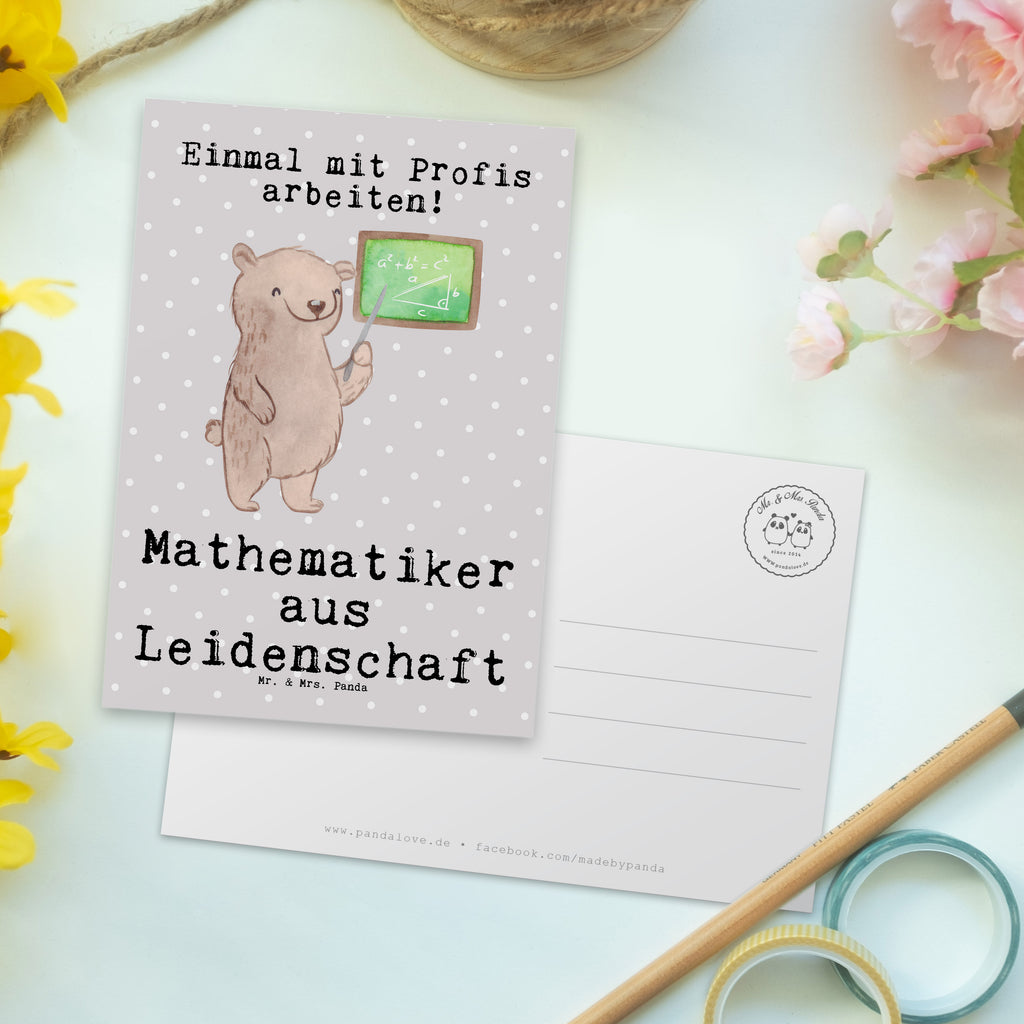 Postkarte Mathematiker aus Leidenschaft Geschenkkarte, Grußkarte, Karte, Einladung, Ansichtskarte, Geburtstagskarte, Einladungskarte, Beruf, Ausbildung, Jubiläum, Abschied, Rente, Kollege, Kollegin, Geschenk, Schenken, Arbeitskollege, Mitarbeiter, Firma, Danke, Dankeschön, Mathematiker, Mathematik Studium, Student Mathe, Bachelor, Master