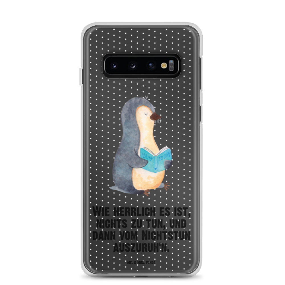 Handyhülle Pinguin Buch Handyhülle, Handycover, Transparente Handyhülle, Flexible Handyhülle, Handyschutz, Transparent, Durchsichtig, Schutzhülle für Handy, Stilvolle Handyhülle, Robuste Handyhülle, Schutz vor Kratzern, Schützende Handyhülle, Pinguin, Pinguine, Buch, Lesen, Bücherwurm, Nichtstun, Faulenzen, Ferien, Urlaub, Freizeit