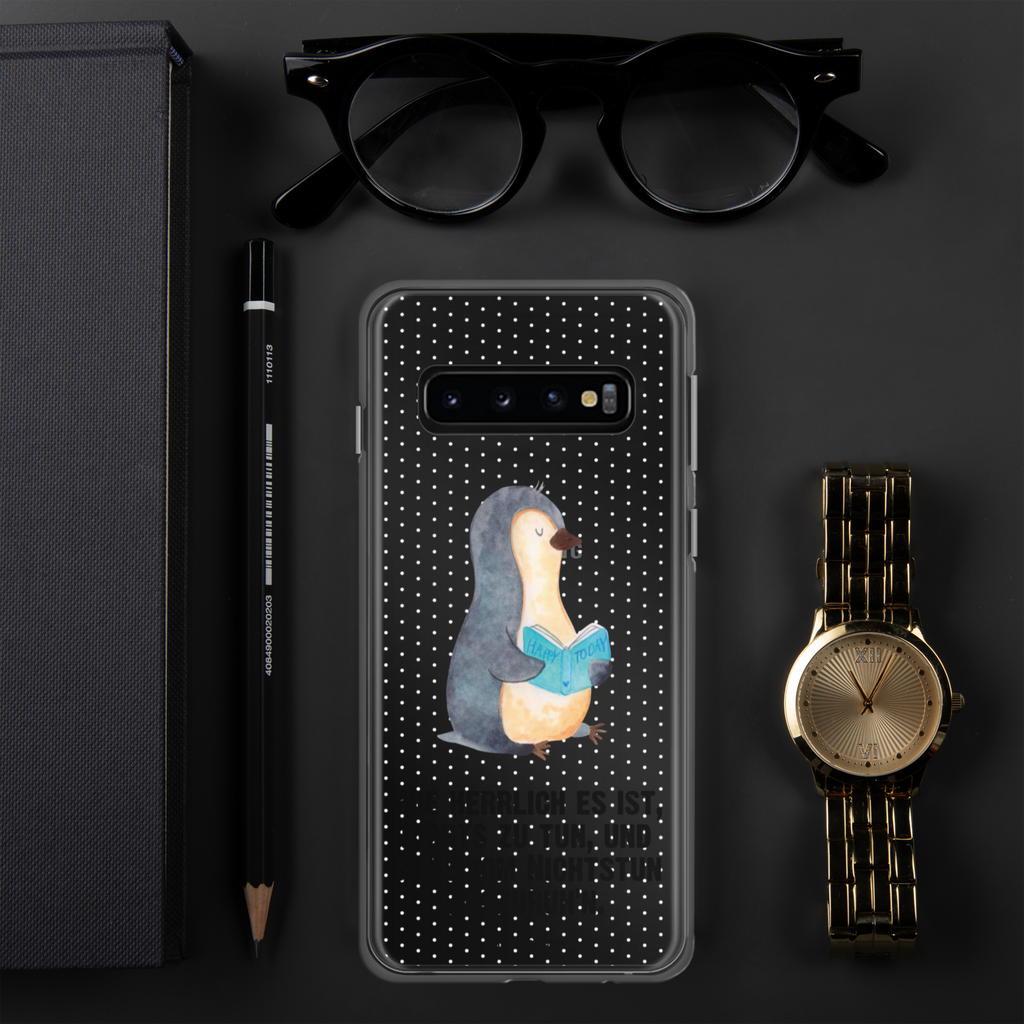 Handyhülle Pinguin Buch Handyhülle, Handycover, Transparente Handyhülle, Flexible Handyhülle, Handyschutz, Transparent, Durchsichtig, Schutzhülle für Handy, Stilvolle Handyhülle, Robuste Handyhülle, Schutz vor Kratzern, Schützende Handyhülle, Pinguin, Pinguine, Buch, Lesen, Bücherwurm, Nichtstun, Faulenzen, Ferien, Urlaub, Freizeit