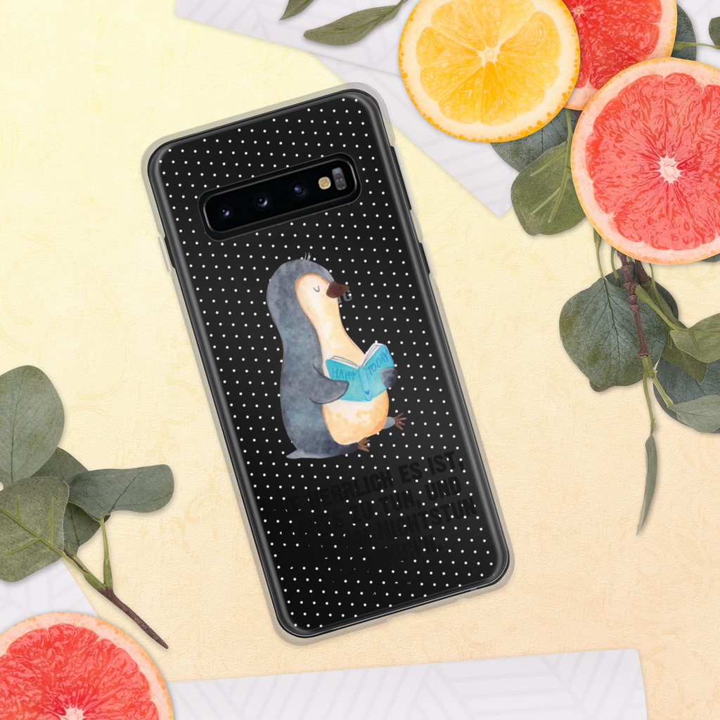 Handyhülle Pinguin Buch Handyhülle, Handycover, Transparente Handyhülle, Flexible Handyhülle, Handyschutz, Transparent, Durchsichtig, Schutzhülle für Handy, Stilvolle Handyhülle, Robuste Handyhülle, Schutz vor Kratzern, Schützende Handyhülle, Pinguin, Pinguine, Buch, Lesen, Bücherwurm, Nichtstun, Faulenzen, Ferien, Urlaub, Freizeit