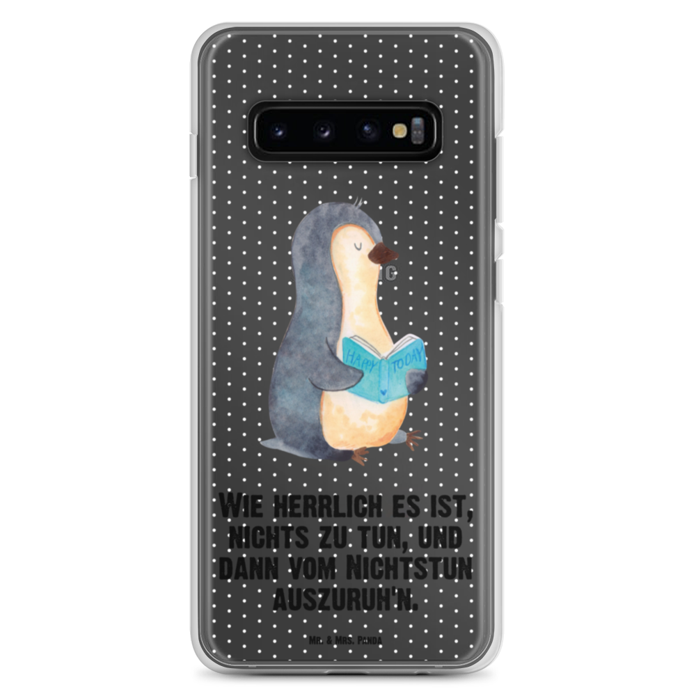 Handyhülle Pinguin Buch Handyhülle, Handycover, Transparente Handyhülle, Flexible Handyhülle, Handyschutz, Transparent, Durchsichtig, Schutzhülle für Handy, Stilvolle Handyhülle, Robuste Handyhülle, Schutz vor Kratzern, Schützende Handyhülle, Pinguin, Pinguine, Buch, Lesen, Bücherwurm, Nichtstun, Faulenzen, Ferien, Urlaub, Freizeit