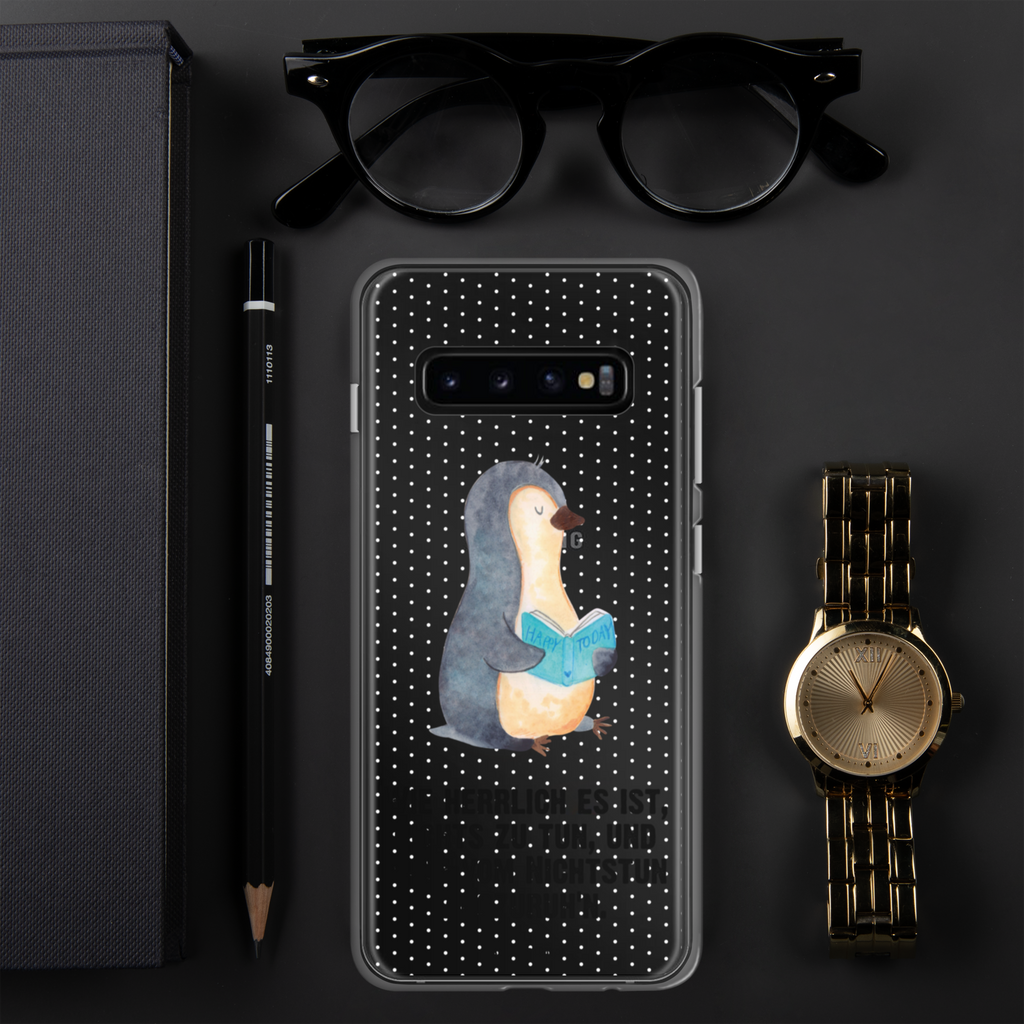 Handyhülle Pinguin Buch Handyhülle, Handycover, Transparente Handyhülle, Flexible Handyhülle, Handyschutz, Transparent, Durchsichtig, Schutzhülle für Handy, Stilvolle Handyhülle, Robuste Handyhülle, Schutz vor Kratzern, Schützende Handyhülle, Pinguin, Pinguine, Buch, Lesen, Bücherwurm, Nichtstun, Faulenzen, Ferien, Urlaub, Freizeit