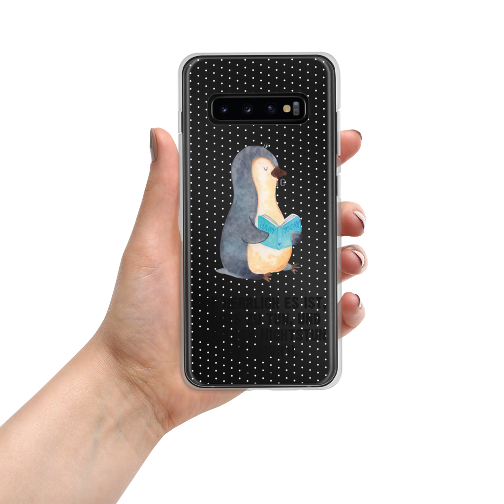 Handyhülle Pinguin Buch Handyhülle, Handycover, Transparente Handyhülle, Flexible Handyhülle, Handyschutz, Transparent, Durchsichtig, Schutzhülle für Handy, Stilvolle Handyhülle, Robuste Handyhülle, Schutz vor Kratzern, Schützende Handyhülle, Pinguin, Pinguine, Buch, Lesen, Bücherwurm, Nichtstun, Faulenzen, Ferien, Urlaub, Freizeit