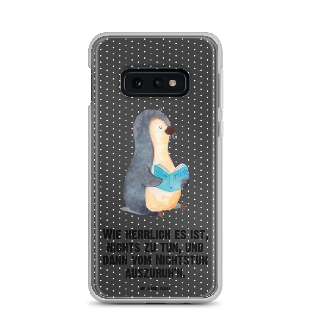 Handyhülle Pinguin Buch Handyhülle, Handycover, Transparente Handyhülle, Flexible Handyhülle, Handyschutz, Transparent, Durchsichtig, Schutzhülle für Handy, Stilvolle Handyhülle, Robuste Handyhülle, Schutz vor Kratzern, Schützende Handyhülle, Pinguin, Pinguine, Buch, Lesen, Bücherwurm, Nichtstun, Faulenzen, Ferien, Urlaub, Freizeit