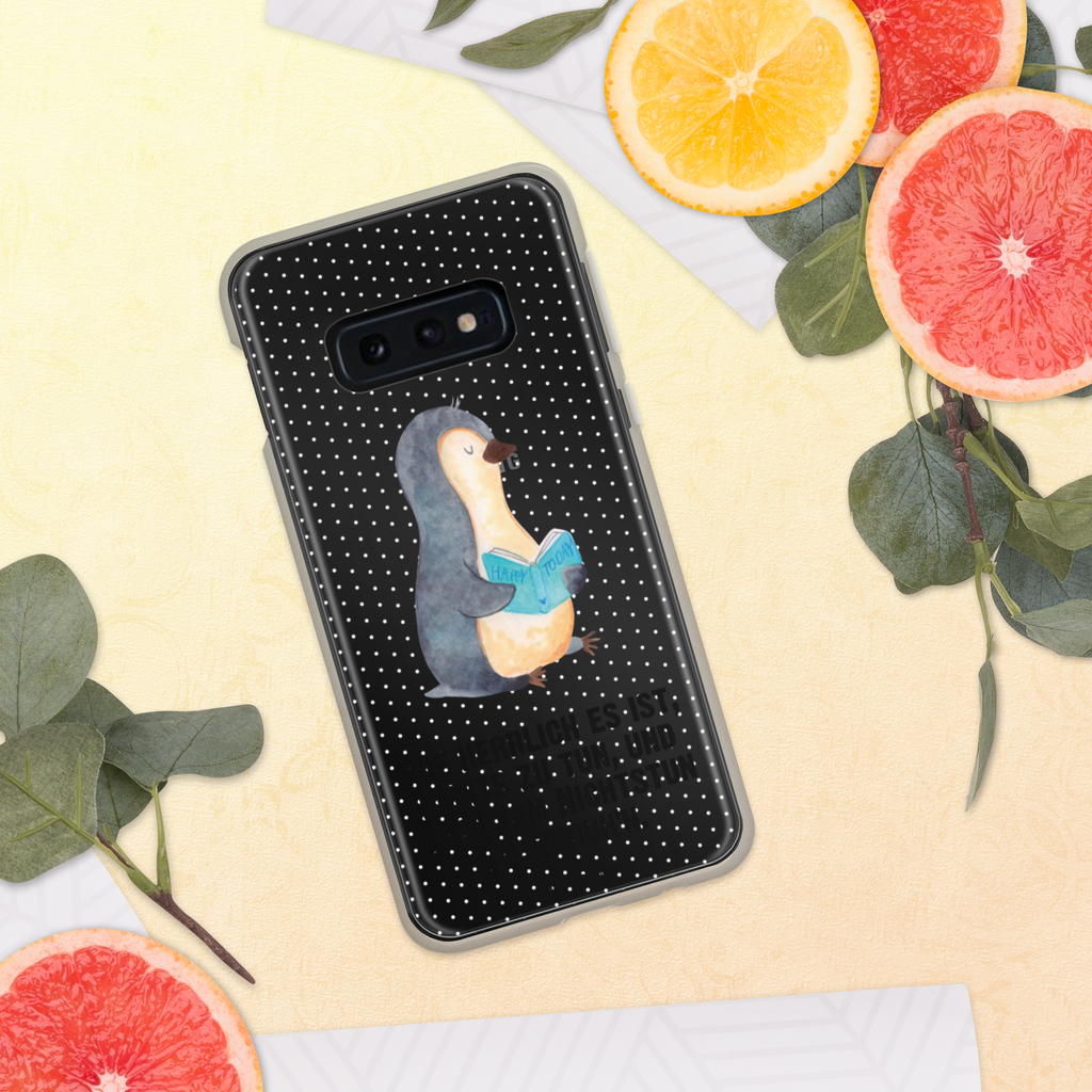 Handyhülle Pinguin Buch Handyhülle, Handycover, Transparente Handyhülle, Flexible Handyhülle, Handyschutz, Transparent, Durchsichtig, Schutzhülle für Handy, Stilvolle Handyhülle, Robuste Handyhülle, Schutz vor Kratzern, Schützende Handyhülle, Pinguin, Pinguine, Buch, Lesen, Bücherwurm, Nichtstun, Faulenzen, Ferien, Urlaub, Freizeit