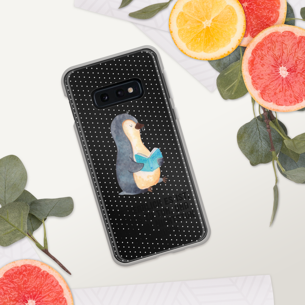 Handyhülle Pinguin Buch Handyhülle, Handycover, Transparente Handyhülle, Flexible Handyhülle, Handyschutz, Transparent, Durchsichtig, Schutzhülle für Handy, Stilvolle Handyhülle, Robuste Handyhülle, Schutz vor Kratzern, Schützende Handyhülle, Pinguin, Pinguine, Buch, Lesen, Bücherwurm, Nichtstun, Faulenzen, Ferien, Urlaub, Freizeit