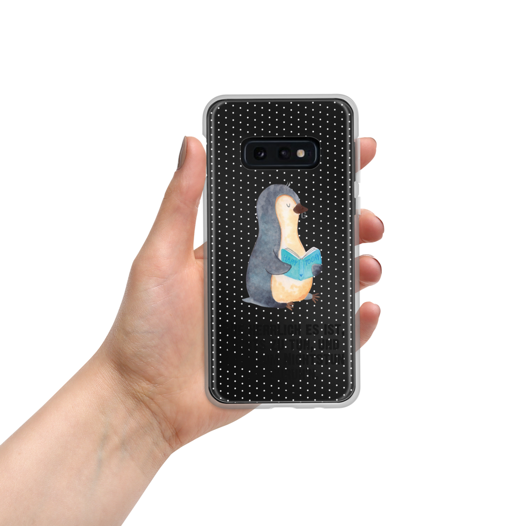 Handyhülle Pinguin Buch Handyhülle, Handycover, Transparente Handyhülle, Flexible Handyhülle, Handyschutz, Transparent, Durchsichtig, Schutzhülle für Handy, Stilvolle Handyhülle, Robuste Handyhülle, Schutz vor Kratzern, Schützende Handyhülle, Pinguin, Pinguine, Buch, Lesen, Bücherwurm, Nichtstun, Faulenzen, Ferien, Urlaub, Freizeit