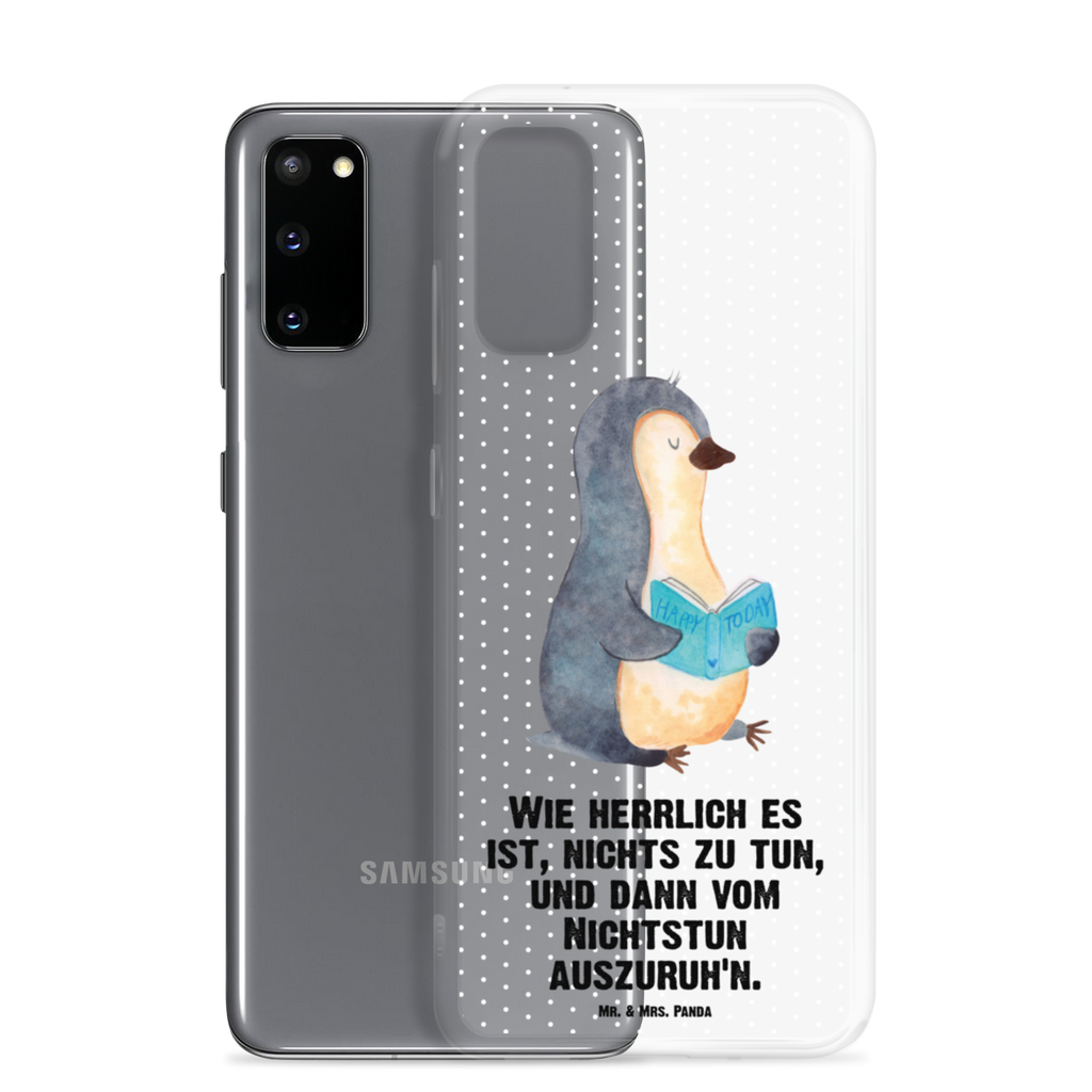 Handyhülle Pinguin Buch Handyhülle, Handycover, Transparente Handyhülle, Flexible Handyhülle, Handyschutz, Transparent, Durchsichtig, Schutzhülle für Handy, Stilvolle Handyhülle, Robuste Handyhülle, Schutz vor Kratzern, Schützende Handyhülle, Pinguin, Pinguine, Buch, Lesen, Bücherwurm, Nichtstun, Faulenzen, Ferien, Urlaub, Freizeit