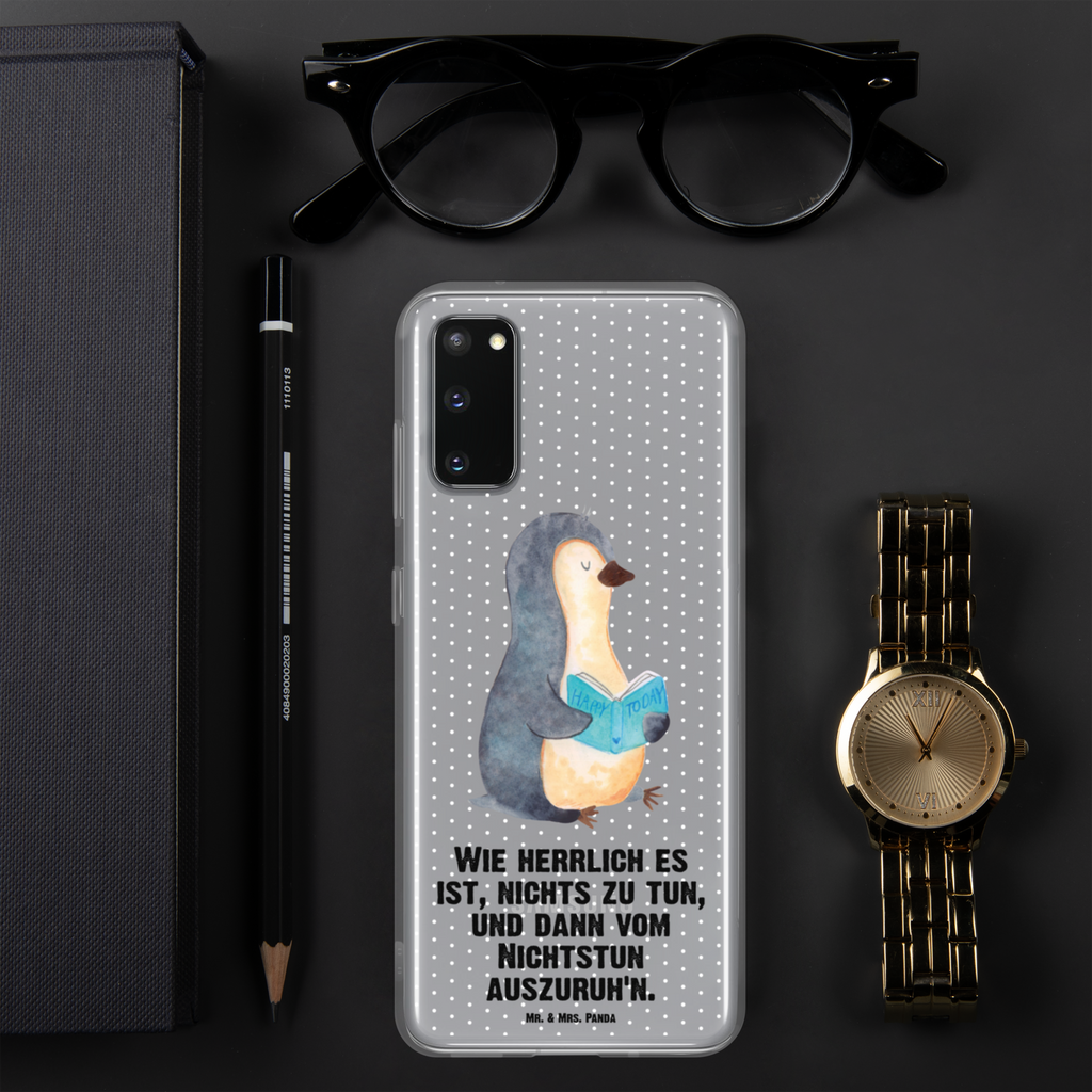 Handyhülle Pinguin Buch Handyhülle, Handycover, Transparente Handyhülle, Flexible Handyhülle, Handyschutz, Transparent, Durchsichtig, Schutzhülle für Handy, Stilvolle Handyhülle, Robuste Handyhülle, Schutz vor Kratzern, Schützende Handyhülle, Pinguin, Pinguine, Buch, Lesen, Bücherwurm, Nichtstun, Faulenzen, Ferien, Urlaub, Freizeit