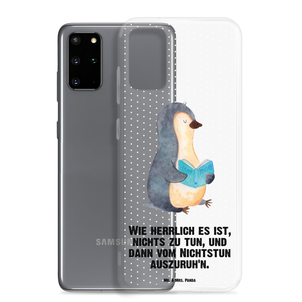 Handyhülle Pinguin Buch Handyhülle, Handycover, Transparente Handyhülle, Flexible Handyhülle, Handyschutz, Transparent, Durchsichtig, Schutzhülle für Handy, Stilvolle Handyhülle, Robuste Handyhülle, Schutz vor Kratzern, Schützende Handyhülle, Pinguin, Pinguine, Buch, Lesen, Bücherwurm, Nichtstun, Faulenzen, Ferien, Urlaub, Freizeit