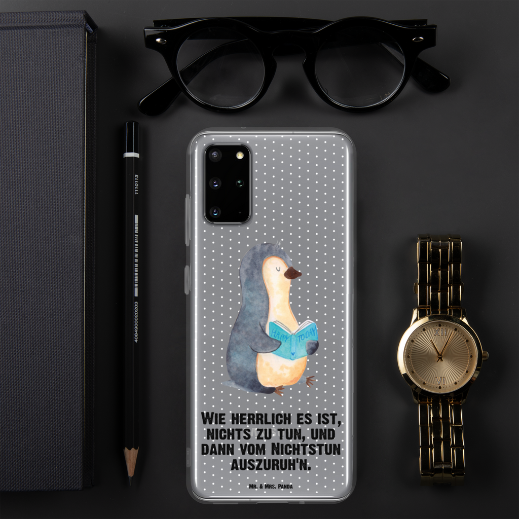 Handyhülle Pinguin Buch Handyhülle, Handycover, Transparente Handyhülle, Flexible Handyhülle, Handyschutz, Transparent, Durchsichtig, Schutzhülle für Handy, Stilvolle Handyhülle, Robuste Handyhülle, Schutz vor Kratzern, Schützende Handyhülle, Pinguin, Pinguine, Buch, Lesen, Bücherwurm, Nichtstun, Faulenzen, Ferien, Urlaub, Freizeit