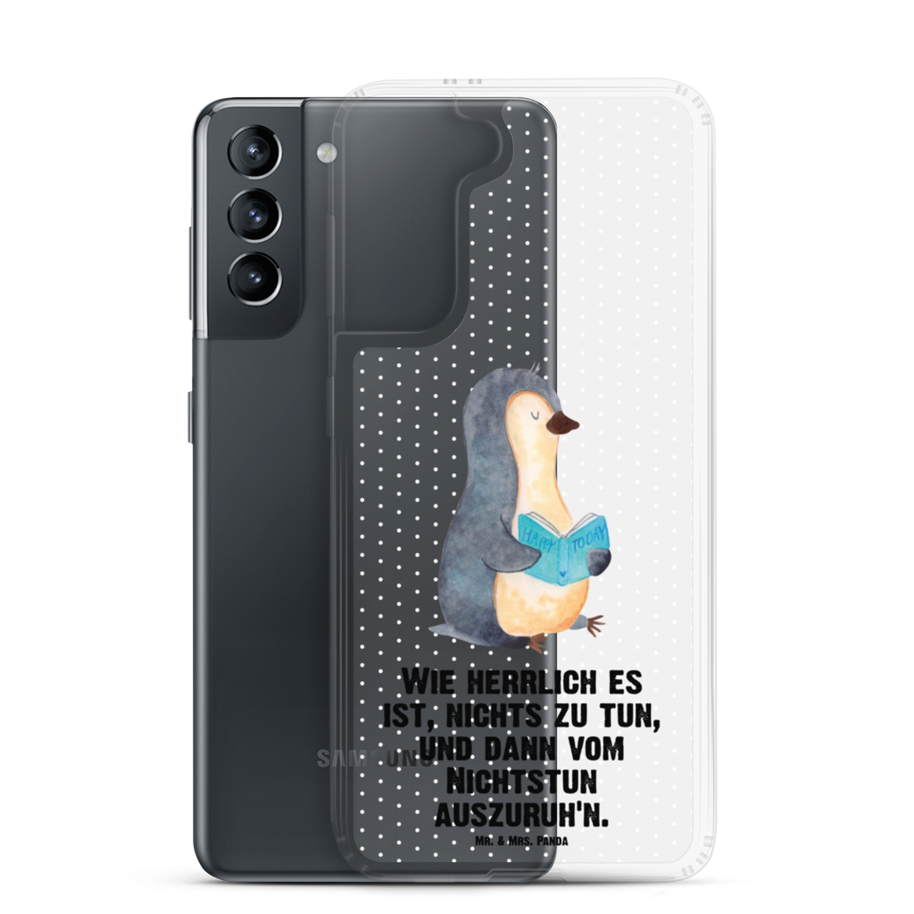 Handyhülle Pinguin Buch Handyhülle, Handycover, Transparente Handyhülle, Flexible Handyhülle, Handyschutz, Transparent, Durchsichtig, Schutzhülle für Handy, Stilvolle Handyhülle, Robuste Handyhülle, Schutz vor Kratzern, Schützende Handyhülle, Pinguin, Pinguine, Buch, Lesen, Bücherwurm, Nichtstun, Faulenzen, Ferien, Urlaub, Freizeit