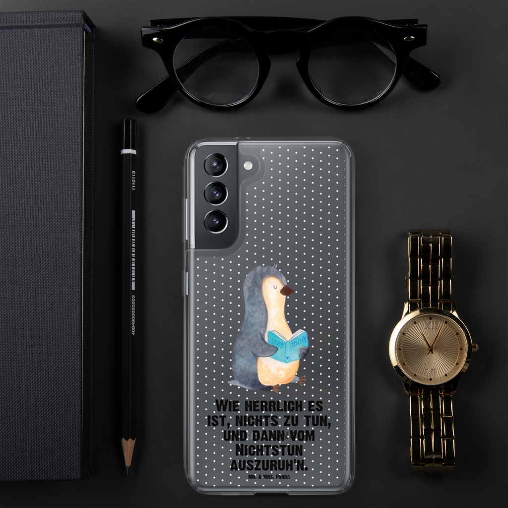 Handyhülle Pinguin Buch Handyhülle, Handycover, Transparente Handyhülle, Flexible Handyhülle, Handyschutz, Transparent, Durchsichtig, Schutzhülle für Handy, Stilvolle Handyhülle, Robuste Handyhülle, Schutz vor Kratzern, Schützende Handyhülle, Pinguin, Pinguine, Buch, Lesen, Bücherwurm, Nichtstun, Faulenzen, Ferien, Urlaub, Freizeit