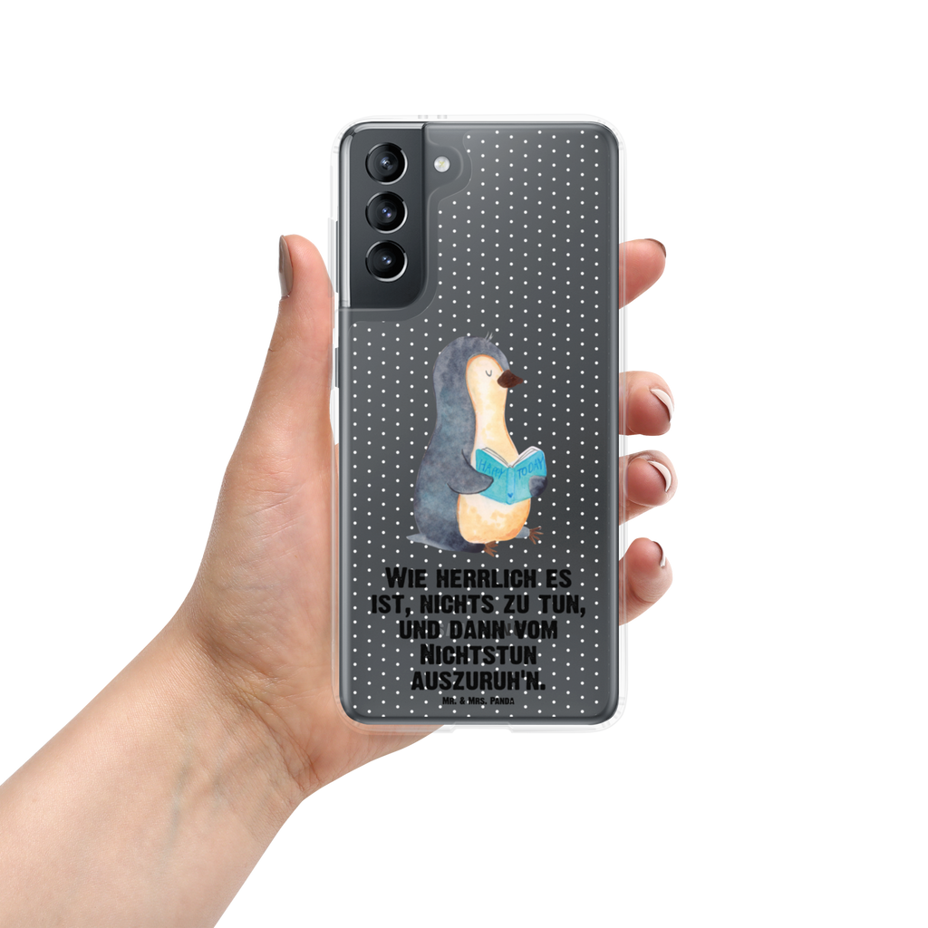 Handyhülle Pinguin Buch Handyhülle, Handycover, Transparente Handyhülle, Flexible Handyhülle, Handyschutz, Transparent, Durchsichtig, Schutzhülle für Handy, Stilvolle Handyhülle, Robuste Handyhülle, Schutz vor Kratzern, Schützende Handyhülle, Pinguin, Pinguine, Buch, Lesen, Bücherwurm, Nichtstun, Faulenzen, Ferien, Urlaub, Freizeit