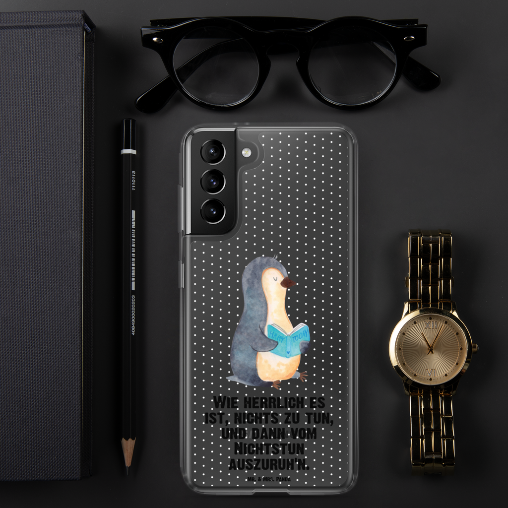 Handyhülle Pinguin Buch Handyhülle, Handycover, Transparente Handyhülle, Flexible Handyhülle, Handyschutz, Transparent, Durchsichtig, Schutzhülle für Handy, Stilvolle Handyhülle, Robuste Handyhülle, Schutz vor Kratzern, Schützende Handyhülle, Pinguin, Pinguine, Buch, Lesen, Bücherwurm, Nichtstun, Faulenzen, Ferien, Urlaub, Freizeit