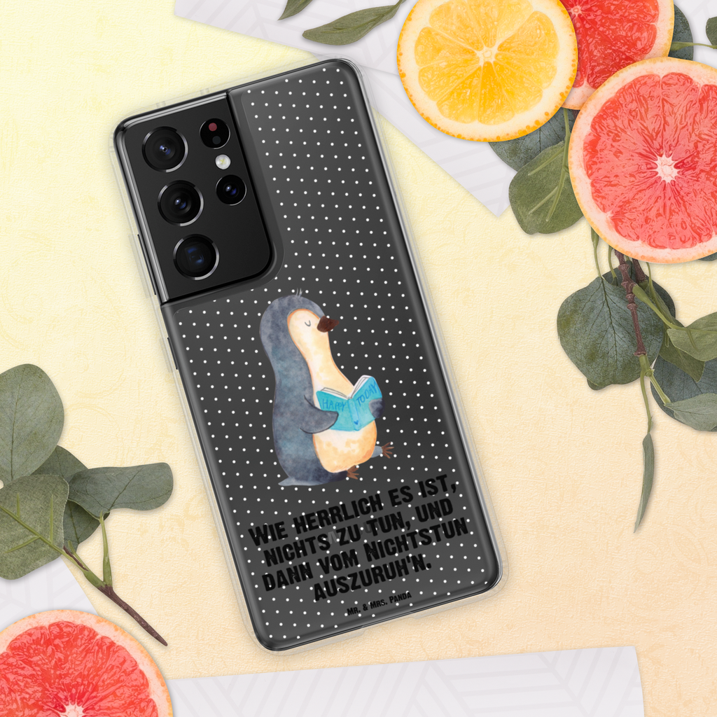 Handyhülle Pinguin Buch Handyhülle, Handycover, Transparente Handyhülle, Flexible Handyhülle, Handyschutz, Transparent, Durchsichtig, Schutzhülle für Handy, Stilvolle Handyhülle, Robuste Handyhülle, Schutz vor Kratzern, Schützende Handyhülle, Pinguin, Pinguine, Buch, Lesen, Bücherwurm, Nichtstun, Faulenzen, Ferien, Urlaub, Freizeit