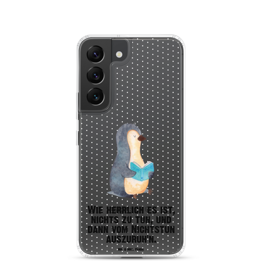 Handyhülle Pinguin Buch Handyhülle, Handycover, Transparente Handyhülle, Flexible Handyhülle, Handyschutz, Transparent, Durchsichtig, Schutzhülle für Handy, Stilvolle Handyhülle, Robuste Handyhülle, Schutz vor Kratzern, Schützende Handyhülle, Pinguin, Pinguine, Buch, Lesen, Bücherwurm, Nichtstun, Faulenzen, Ferien, Urlaub, Freizeit