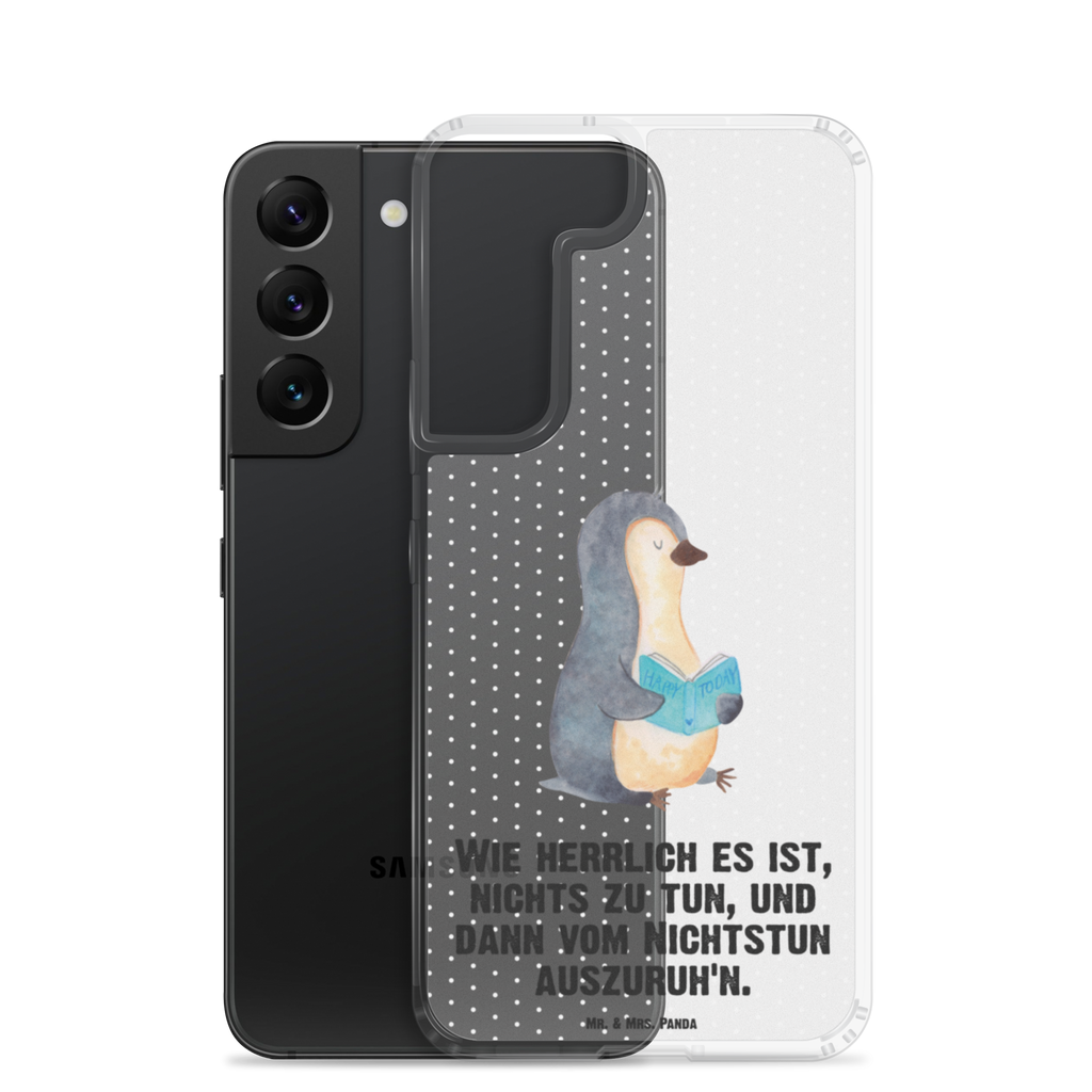 Handyhülle Pinguin Buch Handyhülle, Handycover, Transparente Handyhülle, Flexible Handyhülle, Handyschutz, Transparent, Durchsichtig, Schutzhülle für Handy, Stilvolle Handyhülle, Robuste Handyhülle, Schutz vor Kratzern, Schützende Handyhülle, Pinguin, Pinguine, Buch, Lesen, Bücherwurm, Nichtstun, Faulenzen, Ferien, Urlaub, Freizeit