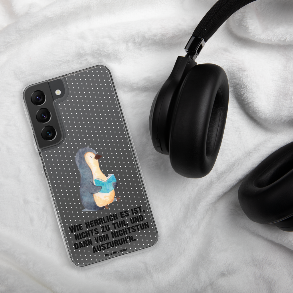 Handyhülle Pinguin Buch Handyhülle, Handycover, Transparente Handyhülle, Flexible Handyhülle, Handyschutz, Transparent, Durchsichtig, Schutzhülle für Handy, Stilvolle Handyhülle, Robuste Handyhülle, Schutz vor Kratzern, Schützende Handyhülle, Pinguin, Pinguine, Buch, Lesen, Bücherwurm, Nichtstun, Faulenzen, Ferien, Urlaub, Freizeit