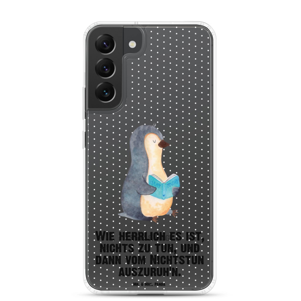 Handyhülle Pinguin Buch Handyhülle, Handycover, Transparente Handyhülle, Flexible Handyhülle, Handyschutz, Transparent, Durchsichtig, Schutzhülle für Handy, Stilvolle Handyhülle, Robuste Handyhülle, Schutz vor Kratzern, Schützende Handyhülle, Pinguin, Pinguine, Buch, Lesen, Bücherwurm, Nichtstun, Faulenzen, Ferien, Urlaub, Freizeit