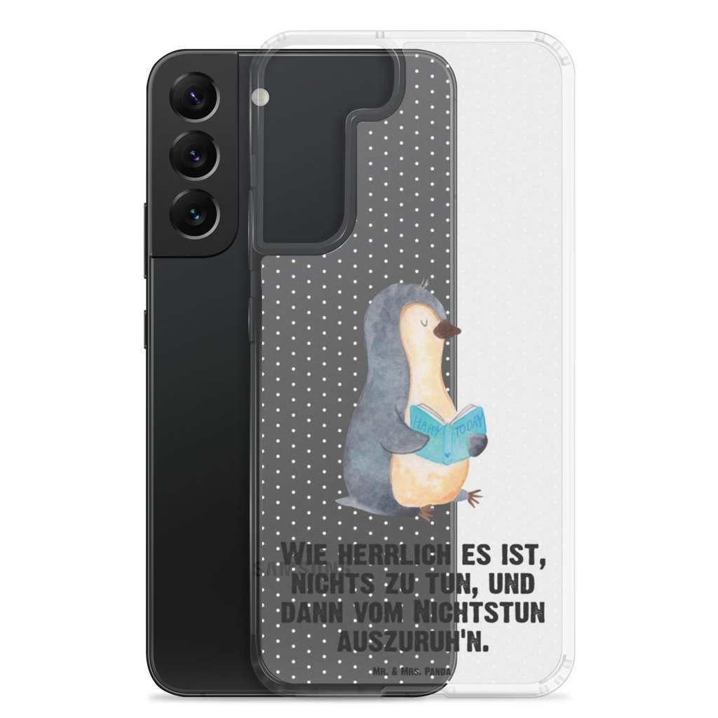 Handyhülle Pinguin Buch Handyhülle, Handycover, Transparente Handyhülle, Flexible Handyhülle, Handyschutz, Transparent, Durchsichtig, Schutzhülle für Handy, Stilvolle Handyhülle, Robuste Handyhülle, Schutz vor Kratzern, Schützende Handyhülle, Pinguin, Pinguine, Buch, Lesen, Bücherwurm, Nichtstun, Faulenzen, Ferien, Urlaub, Freizeit