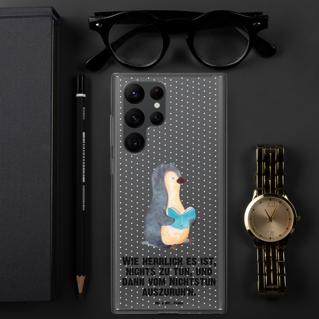 Handyhülle Pinguin Buch Handyhülle, Handycover, Transparente Handyhülle, Flexible Handyhülle, Handyschutz, Transparent, Durchsichtig, Schutzhülle für Handy, Stilvolle Handyhülle, Robuste Handyhülle, Schutz vor Kratzern, Schützende Handyhülle, Pinguin, Pinguine, Buch, Lesen, Bücherwurm, Nichtstun, Faulenzen, Ferien, Urlaub, Freizeit