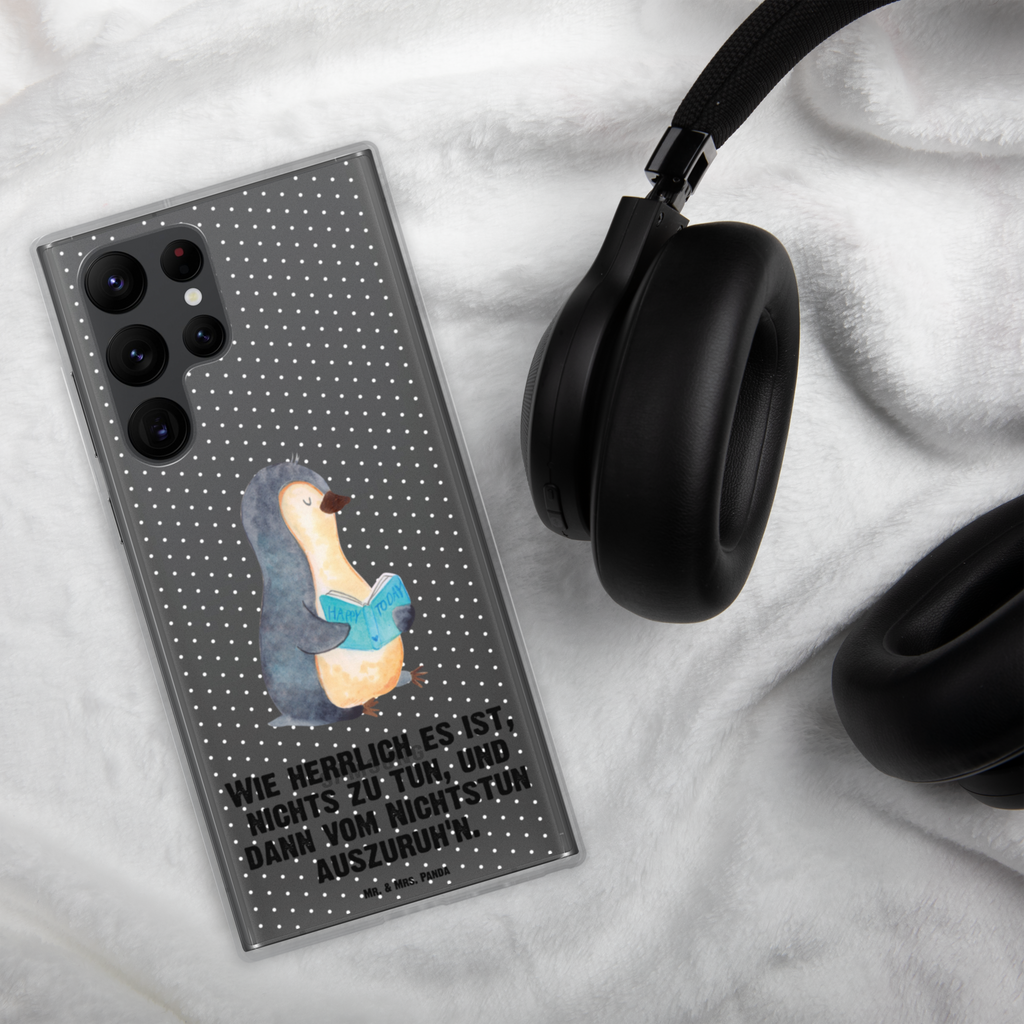 Handyhülle Pinguin Buch Handyhülle, Handycover, Transparente Handyhülle, Flexible Handyhülle, Handyschutz, Transparent, Durchsichtig, Schutzhülle für Handy, Stilvolle Handyhülle, Robuste Handyhülle, Schutz vor Kratzern, Schützende Handyhülle, Pinguin, Pinguine, Buch, Lesen, Bücherwurm, Nichtstun, Faulenzen, Ferien, Urlaub, Freizeit