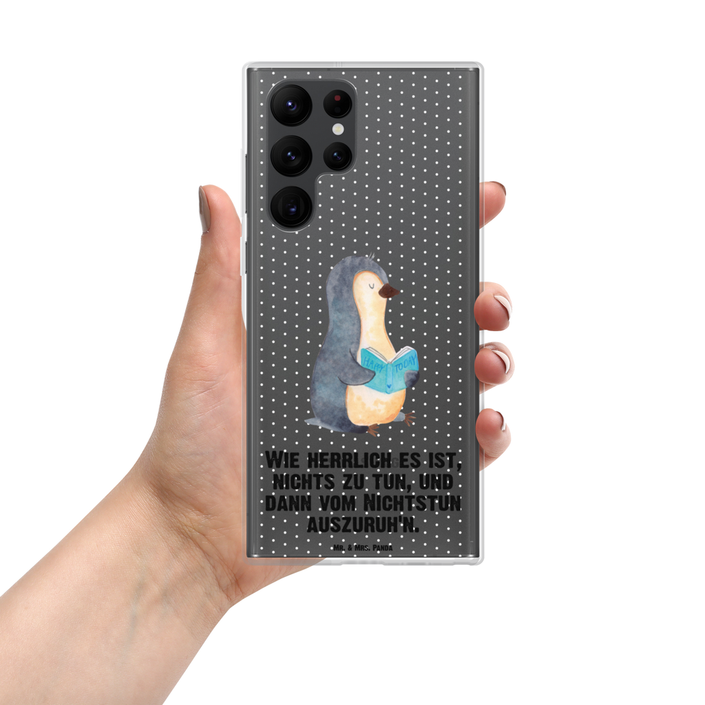 Handyhülle Pinguin Buch Handyhülle, Handycover, Transparente Handyhülle, Flexible Handyhülle, Handyschutz, Transparent, Durchsichtig, Schutzhülle für Handy, Stilvolle Handyhülle, Robuste Handyhülle, Schutz vor Kratzern, Schützende Handyhülle, Pinguin, Pinguine, Buch, Lesen, Bücherwurm, Nichtstun, Faulenzen, Ferien, Urlaub, Freizeit