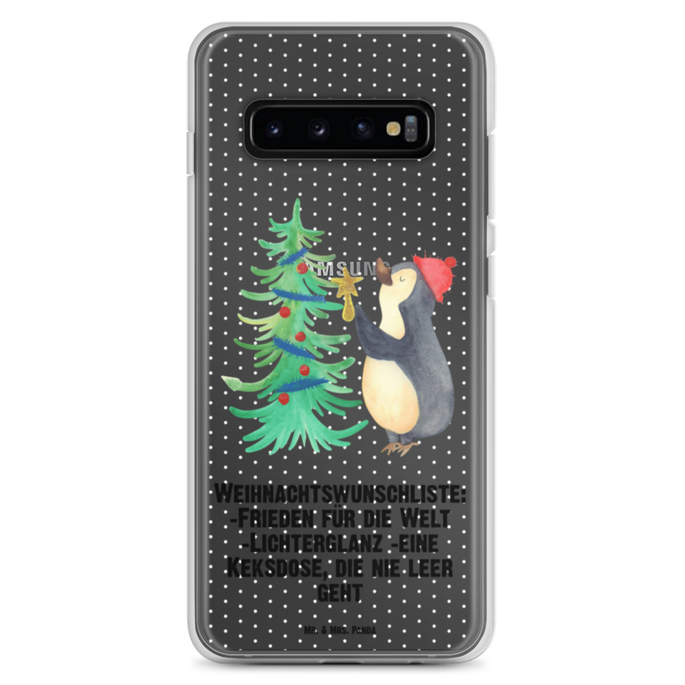 Handyhülle Pinguin Weihnachtsbaum Handyhülle, Handycover, Transparente Handyhülle, Flexible Handyhülle, Handyschutz, Transparent, Durchsichtig, Schutzhülle für Handy, Stilvolle Handyhülle, Robuste Handyhülle, Schutz vor Kratzern, Schützende Handyhülle, Winter, Weihnachten, Weihnachtsdeko, Nikolaus, Advent, Heiligabend, Wintermotiv, Pinguin
