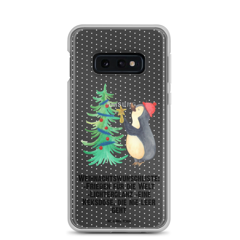 Handyhülle Pinguin Weihnachtsbaum Handyhülle, Handycover, Transparente Handyhülle, Flexible Handyhülle, Handyschutz, Transparent, Durchsichtig, Schutzhülle für Handy, Stilvolle Handyhülle, Robuste Handyhülle, Schutz vor Kratzern, Schützende Handyhülle, Winter, Weihnachten, Weihnachtsdeko, Nikolaus, Advent, Heiligabend, Wintermotiv, Pinguin