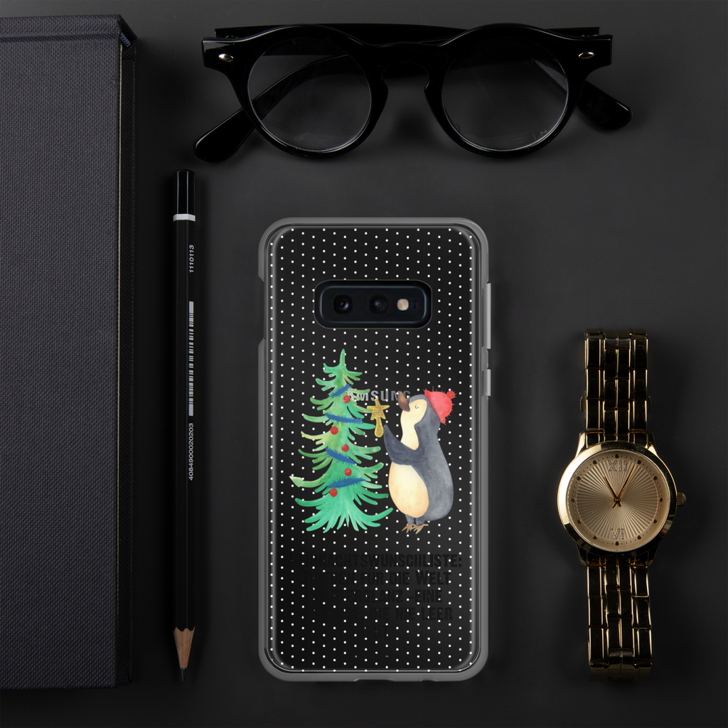 Handyhülle Pinguin Weihnachtsbaum Handyhülle, Handycover, Transparente Handyhülle, Flexible Handyhülle, Handyschutz, Transparent, Durchsichtig, Schutzhülle für Handy, Stilvolle Handyhülle, Robuste Handyhülle, Schutz vor Kratzern, Schützende Handyhülle, Winter, Weihnachten, Weihnachtsdeko, Nikolaus, Advent, Heiligabend, Wintermotiv, Pinguin