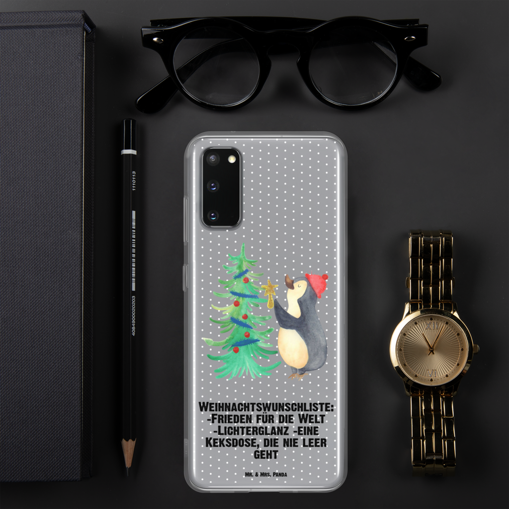 Handyhülle Pinguin Weihnachtsbaum Handyhülle, Handycover, Transparente Handyhülle, Flexible Handyhülle, Handyschutz, Transparent, Durchsichtig, Schutzhülle für Handy, Stilvolle Handyhülle, Robuste Handyhülle, Schutz vor Kratzern, Schützende Handyhülle, Winter, Weihnachten, Weihnachtsdeko, Nikolaus, Advent, Heiligabend, Wintermotiv, Pinguin