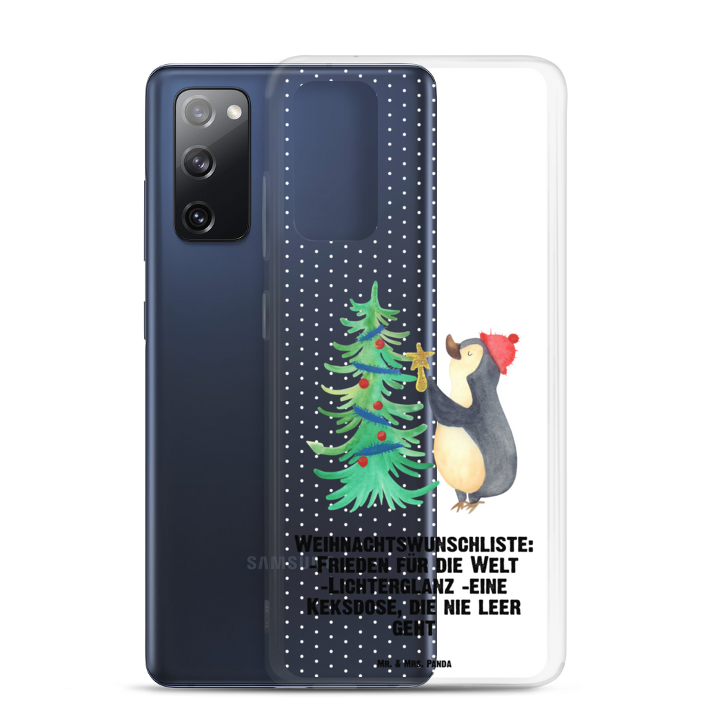 Handyhülle Pinguin Weihnachtsbaum Handyhülle, Handycover, Transparente Handyhülle, Flexible Handyhülle, Handyschutz, Transparent, Durchsichtig, Schutzhülle für Handy, Stilvolle Handyhülle, Robuste Handyhülle, Schutz vor Kratzern, Schützende Handyhülle, Winter, Weihnachten, Weihnachtsdeko, Nikolaus, Advent, Heiligabend, Wintermotiv, Pinguin