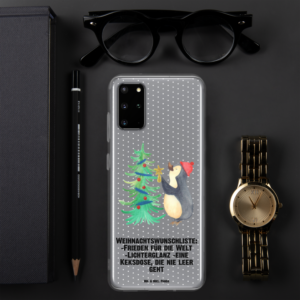Handyhülle Pinguin Weihnachtsbaum Handyhülle, Handycover, Transparente Handyhülle, Flexible Handyhülle, Handyschutz, Transparent, Durchsichtig, Schutzhülle für Handy, Stilvolle Handyhülle, Robuste Handyhülle, Schutz vor Kratzern, Schützende Handyhülle, Winter, Weihnachten, Weihnachtsdeko, Nikolaus, Advent, Heiligabend, Wintermotiv, Pinguin