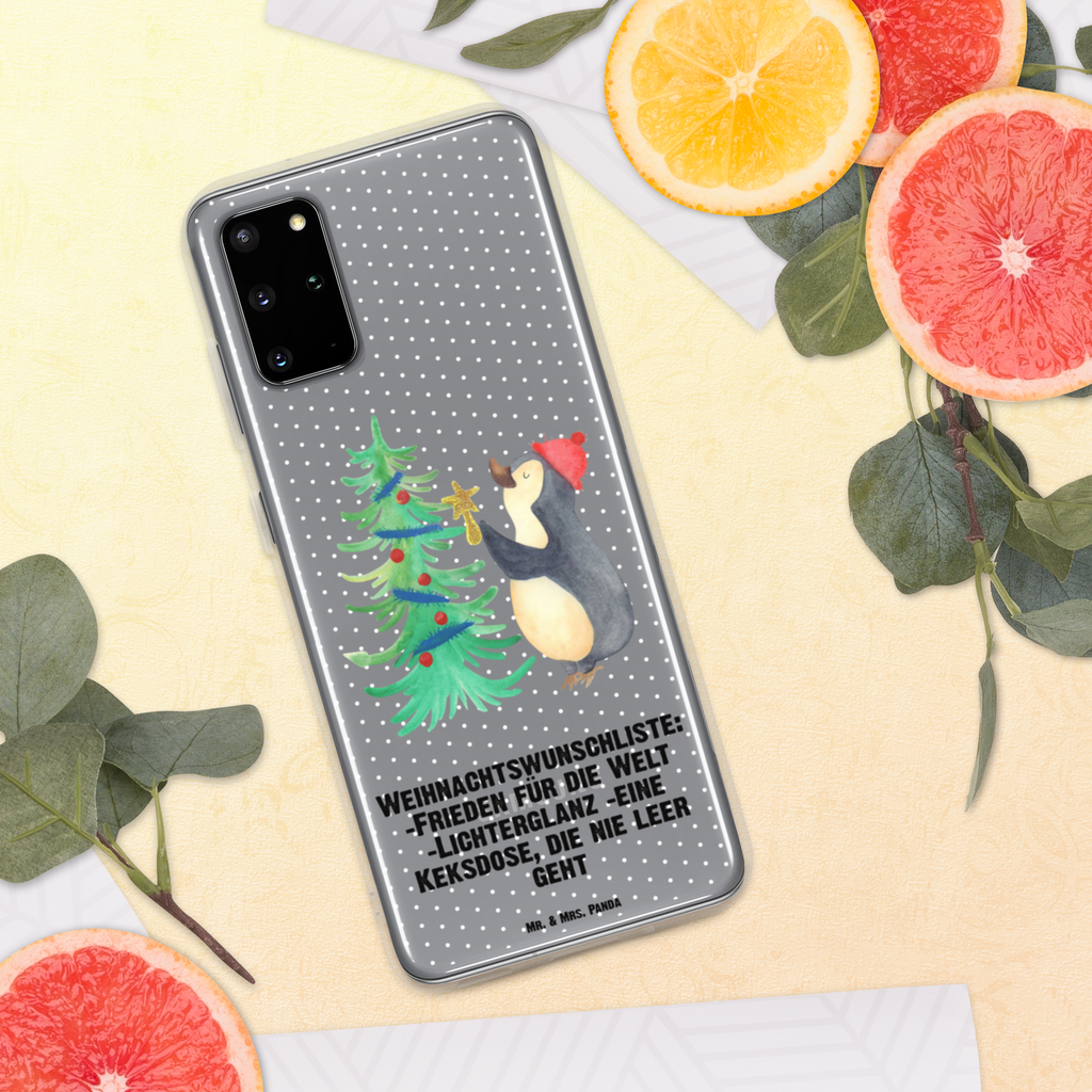 Handyhülle Pinguin Weihnachtsbaum Handyhülle, Handycover, Transparente Handyhülle, Flexible Handyhülle, Handyschutz, Transparent, Durchsichtig, Schutzhülle für Handy, Stilvolle Handyhülle, Robuste Handyhülle, Schutz vor Kratzern, Schützende Handyhülle, Winter, Weihnachten, Weihnachtsdeko, Nikolaus, Advent, Heiligabend, Wintermotiv, Pinguin