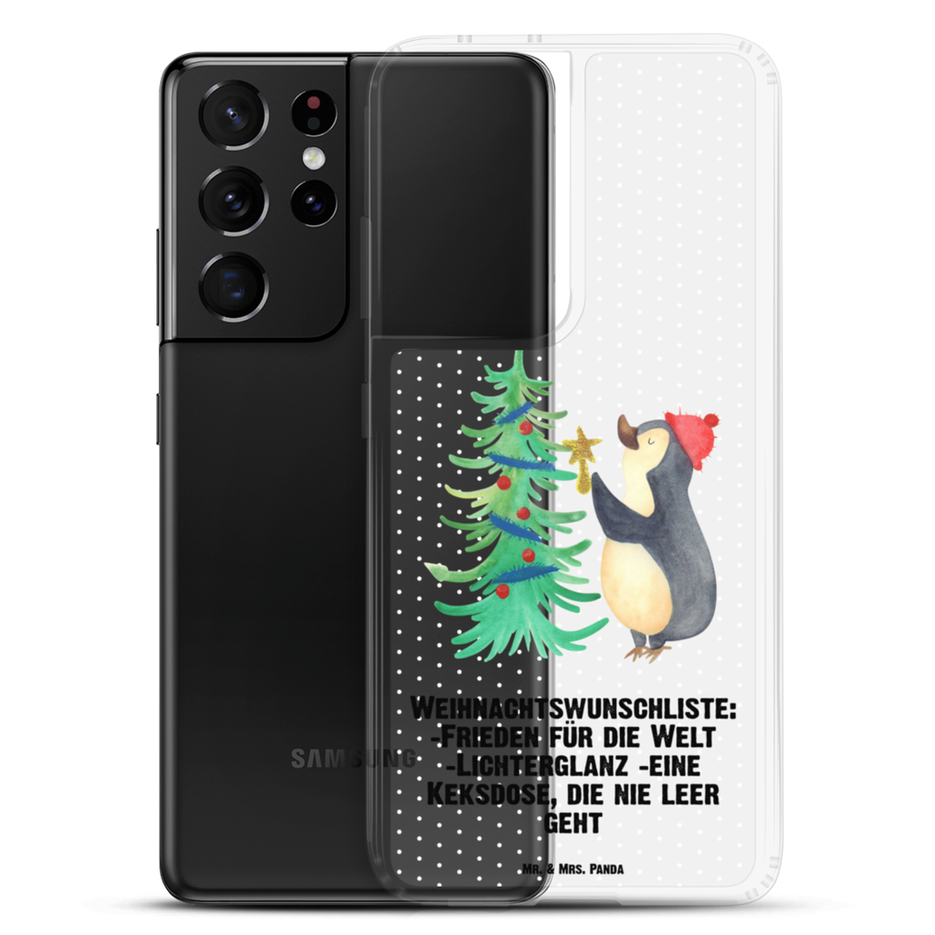 Handyhülle Pinguin Weihnachtsbaum Handyhülle, Handycover, Transparente Handyhülle, Flexible Handyhülle, Handyschutz, Transparent, Durchsichtig, Schutzhülle für Handy, Stilvolle Handyhülle, Robuste Handyhülle, Schutz vor Kratzern, Schützende Handyhülle, Winter, Weihnachten, Weihnachtsdeko, Nikolaus, Advent, Heiligabend, Wintermotiv, Pinguin