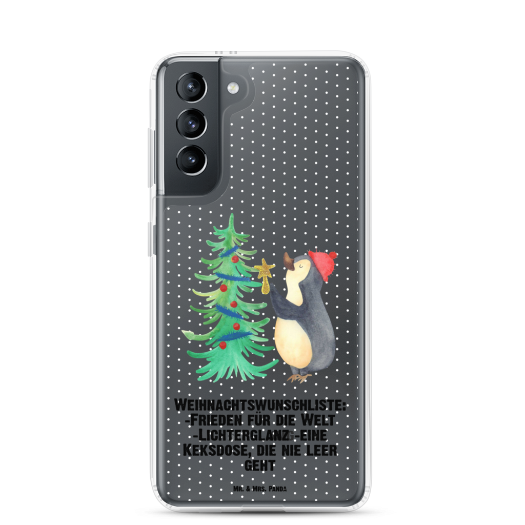 Handyhülle Pinguin Weihnachtsbaum Handyhülle, Handycover, Transparente Handyhülle, Flexible Handyhülle, Handyschutz, Transparent, Durchsichtig, Schutzhülle für Handy, Stilvolle Handyhülle, Robuste Handyhülle, Schutz vor Kratzern, Schützende Handyhülle, Winter, Weihnachten, Weihnachtsdeko, Nikolaus, Advent, Heiligabend, Wintermotiv, Pinguin