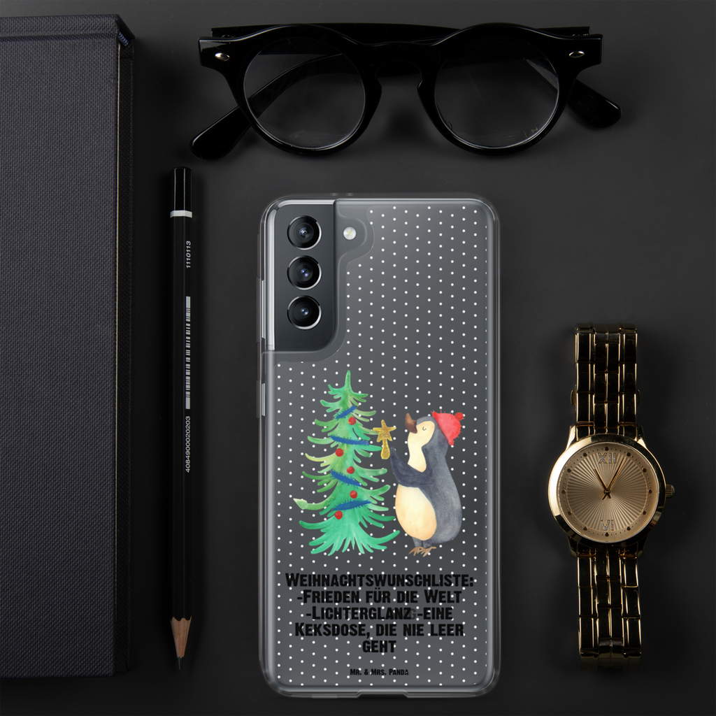 Handyhülle Pinguin Weihnachtsbaum Handyhülle, Handycover, Transparente Handyhülle, Flexible Handyhülle, Handyschutz, Transparent, Durchsichtig, Schutzhülle für Handy, Stilvolle Handyhülle, Robuste Handyhülle, Schutz vor Kratzern, Schützende Handyhülle, Winter, Weihnachten, Weihnachtsdeko, Nikolaus, Advent, Heiligabend, Wintermotiv, Pinguin