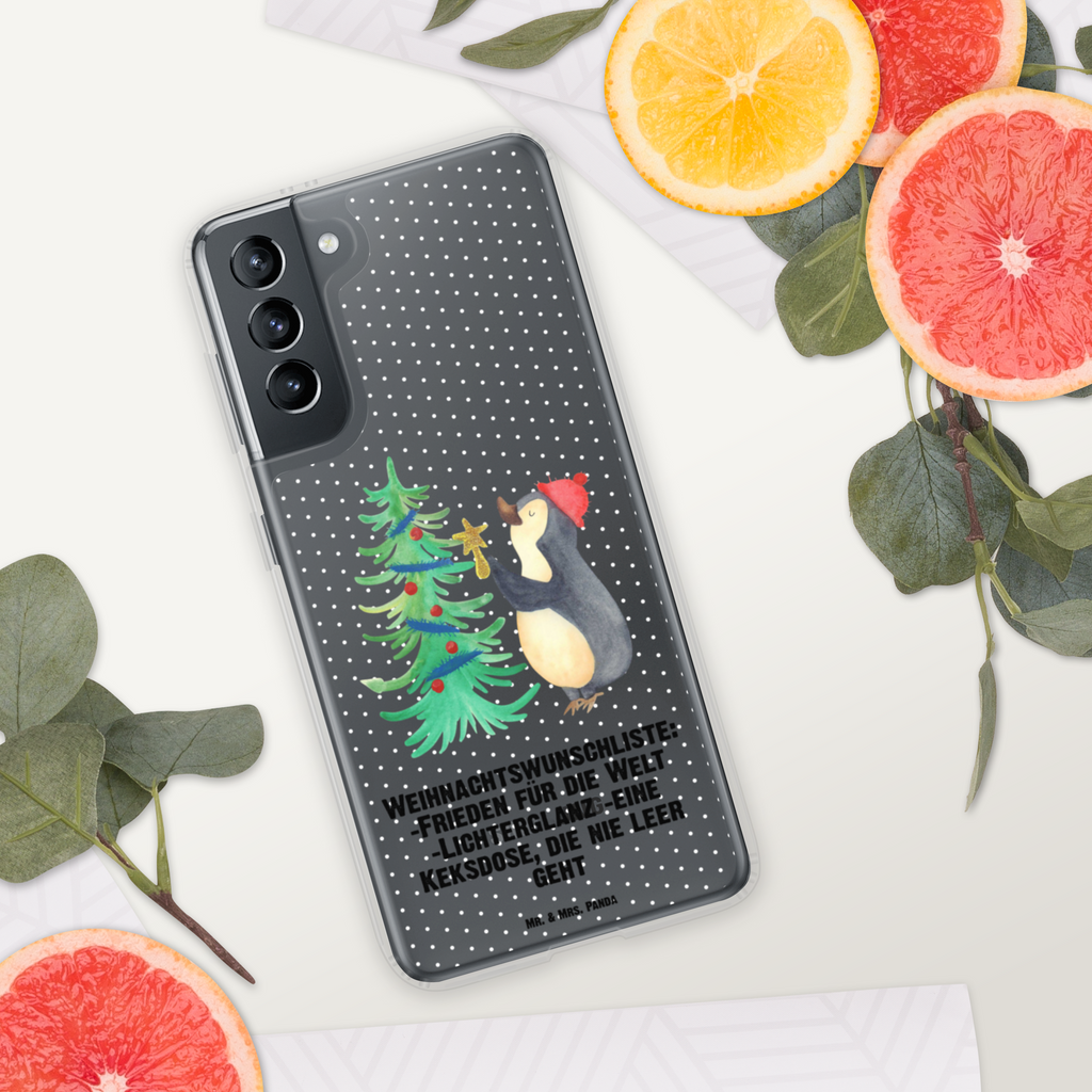 Handyhülle Pinguin Weihnachtsbaum Handyhülle, Handycover, Transparente Handyhülle, Flexible Handyhülle, Handyschutz, Transparent, Durchsichtig, Schutzhülle für Handy, Stilvolle Handyhülle, Robuste Handyhülle, Schutz vor Kratzern, Schützende Handyhülle, Winter, Weihnachten, Weihnachtsdeko, Nikolaus, Advent, Heiligabend, Wintermotiv, Pinguin