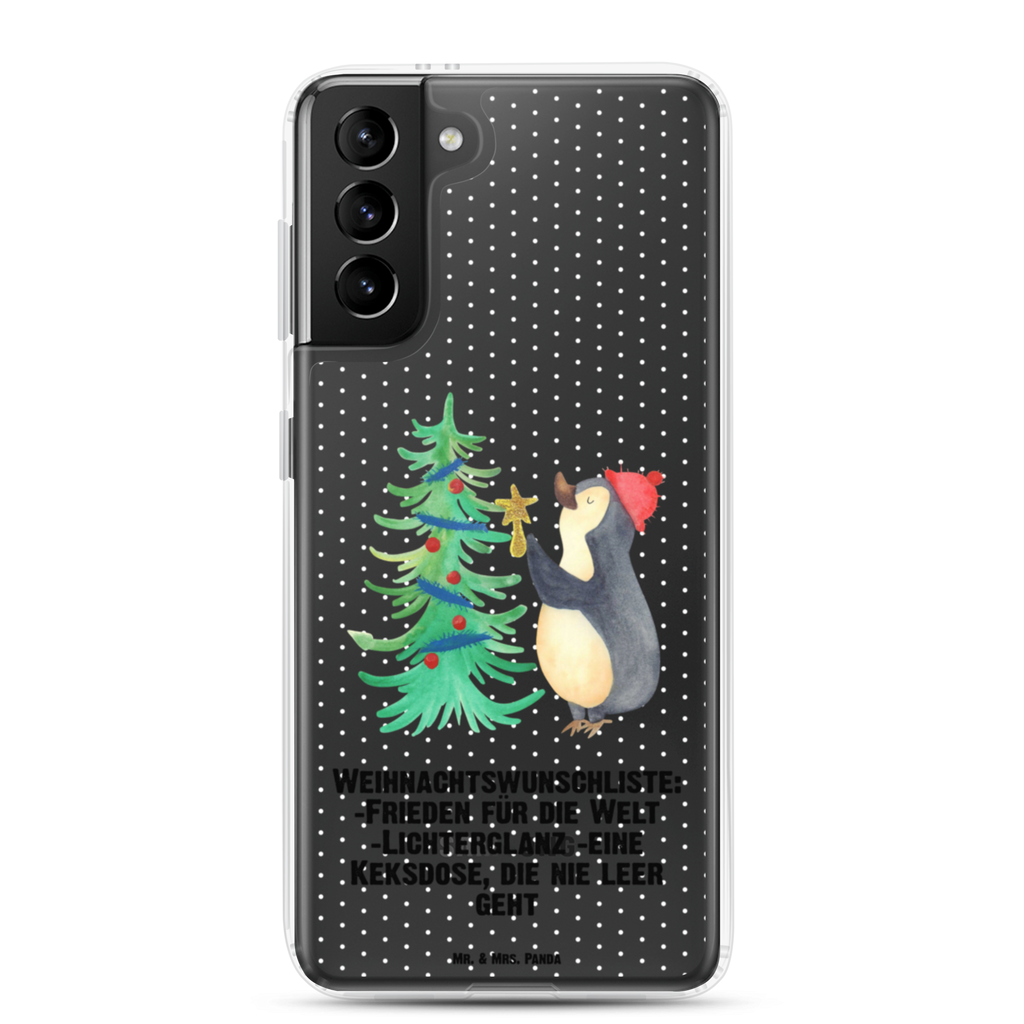 Handyhülle Pinguin Weihnachtsbaum Handyhülle, Handycover, Transparente Handyhülle, Flexible Handyhülle, Handyschutz, Transparent, Durchsichtig, Schutzhülle für Handy, Stilvolle Handyhülle, Robuste Handyhülle, Schutz vor Kratzern, Schützende Handyhülle, Winter, Weihnachten, Weihnachtsdeko, Nikolaus, Advent, Heiligabend, Wintermotiv, Pinguin