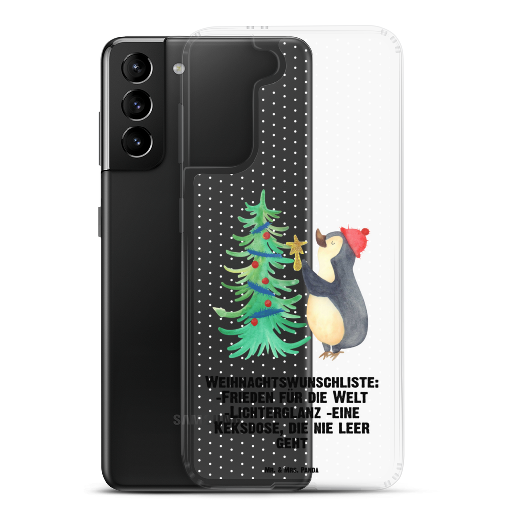 Handyhülle Pinguin Weihnachtsbaum Handyhülle, Handycover, Transparente Handyhülle, Flexible Handyhülle, Handyschutz, Transparent, Durchsichtig, Schutzhülle für Handy, Stilvolle Handyhülle, Robuste Handyhülle, Schutz vor Kratzern, Schützende Handyhülle, Winter, Weihnachten, Weihnachtsdeko, Nikolaus, Advent, Heiligabend, Wintermotiv, Pinguin