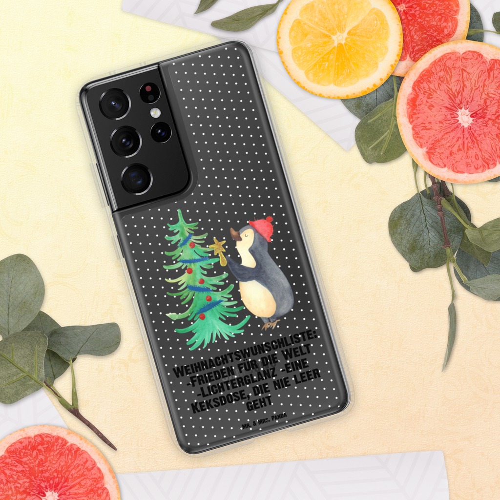 Handyhülle Pinguin Weihnachtsbaum Handyhülle, Handycover, Transparente Handyhülle, Flexible Handyhülle, Handyschutz, Transparent, Durchsichtig, Schutzhülle für Handy, Stilvolle Handyhülle, Robuste Handyhülle, Schutz vor Kratzern, Schützende Handyhülle, Winter, Weihnachten, Weihnachtsdeko, Nikolaus, Advent, Heiligabend, Wintermotiv, Pinguin