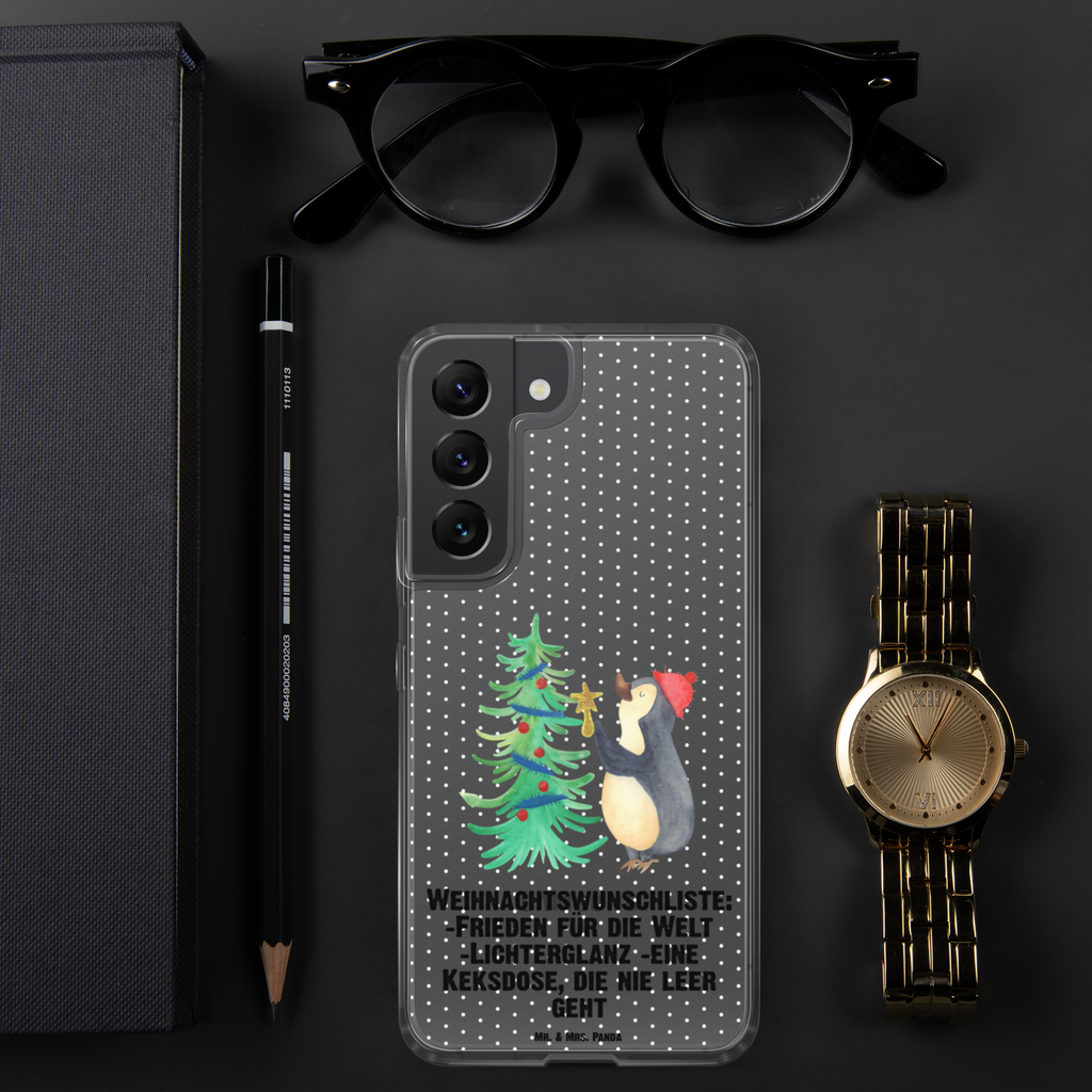 Handyhülle Pinguin Weihnachtsbaum Handyhülle, Handycover, Transparente Handyhülle, Flexible Handyhülle, Handyschutz, Transparent, Durchsichtig, Schutzhülle für Handy, Stilvolle Handyhülle, Robuste Handyhülle, Schutz vor Kratzern, Schützende Handyhülle, Winter, Weihnachten, Weihnachtsdeko, Nikolaus, Advent, Heiligabend, Wintermotiv, Pinguin